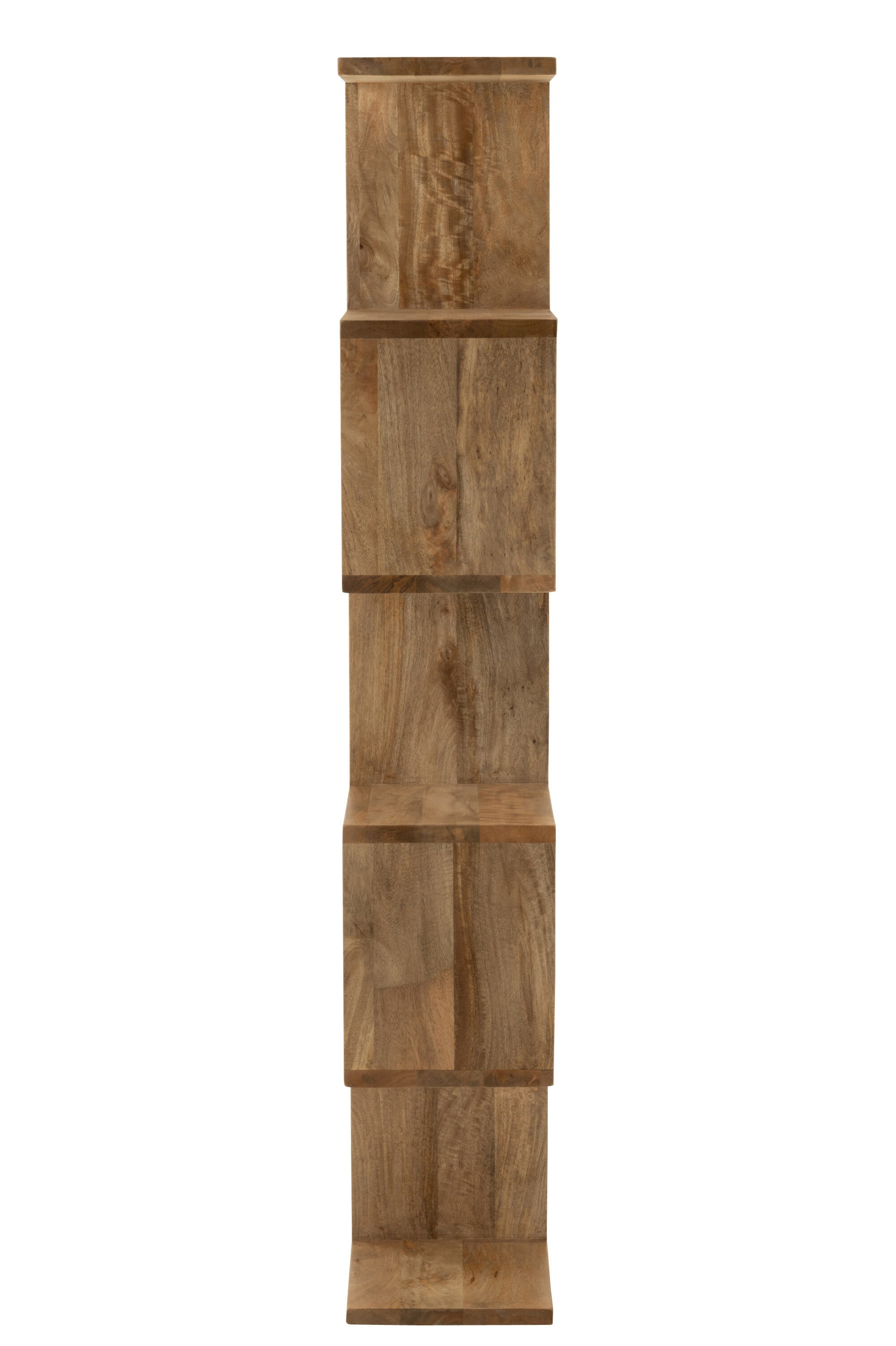 Boekenplank Verticale Latten Mangohout Natuurlijk