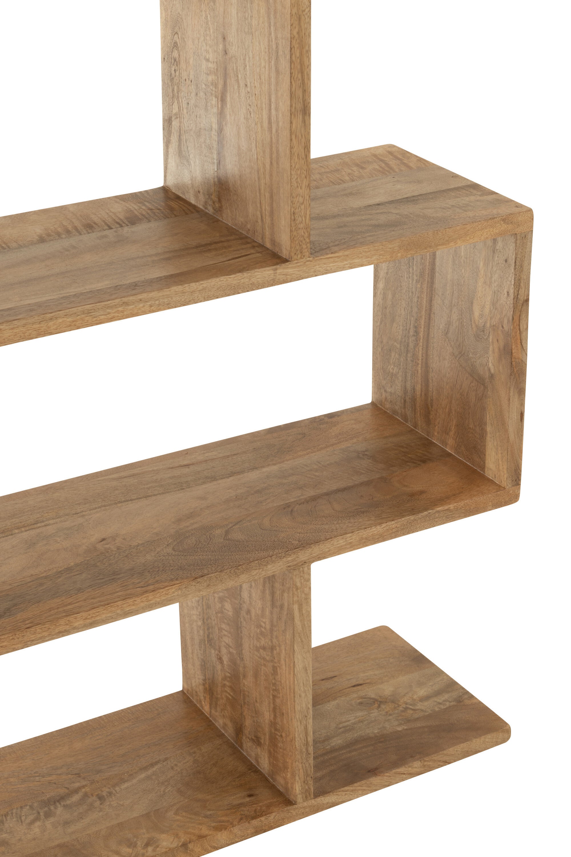 Boekenplank Verticale Latten Mangohout Natuurlijk