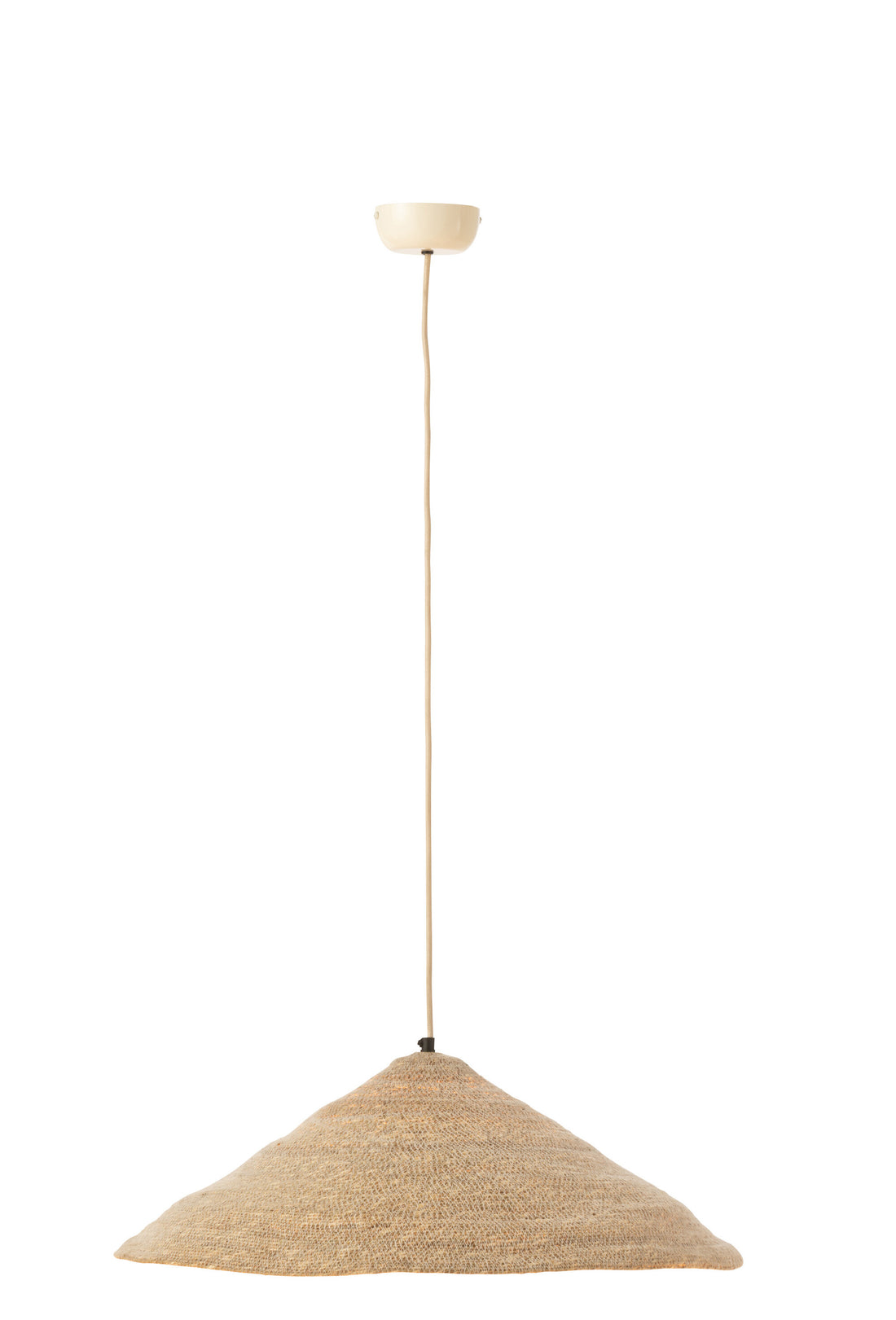 J-Line Hangende Lamp Hoed Moonj Gras Licht Naturel Small