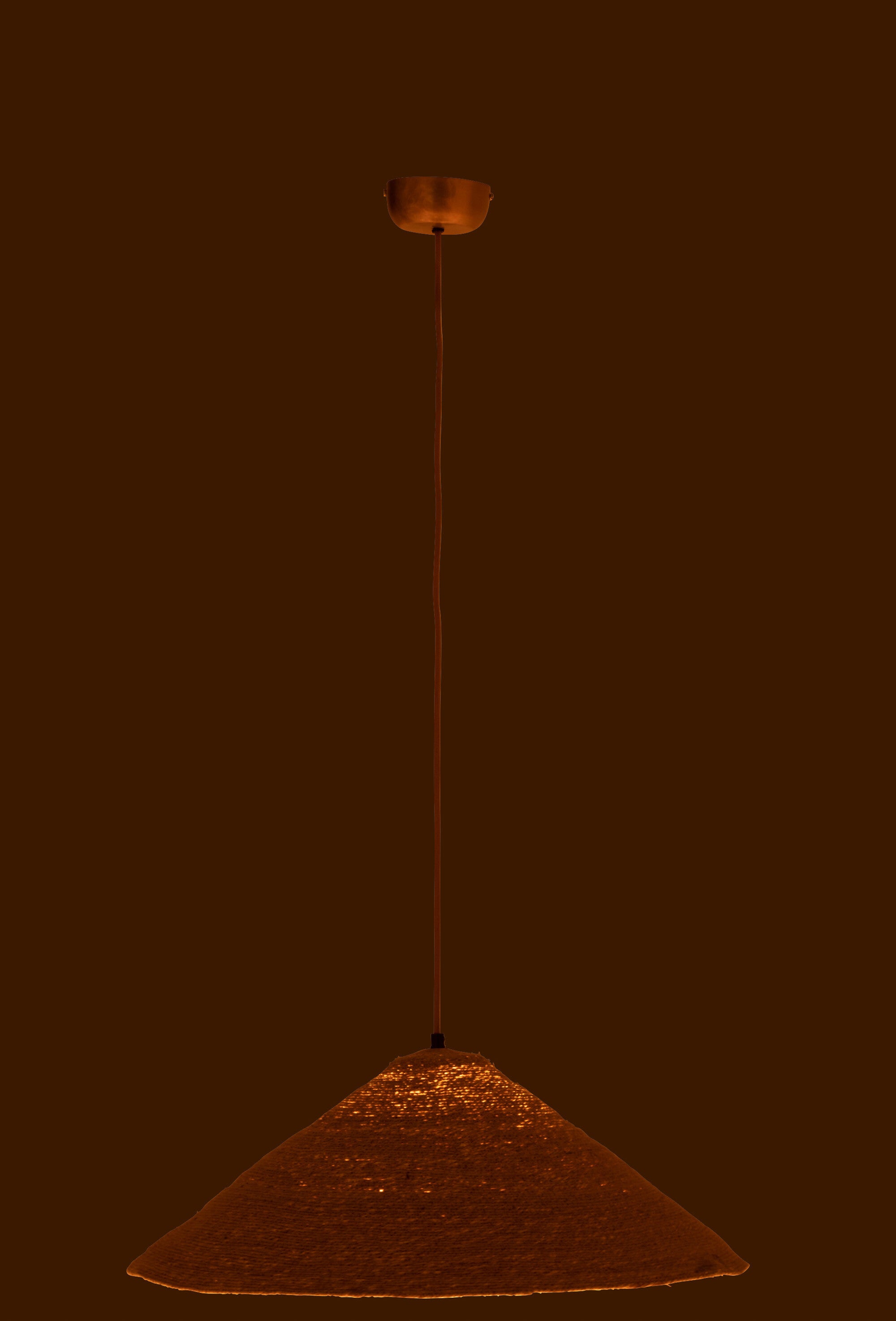 J-Line Hangende Lamp Hoed Moonj Gras Naturel Small
