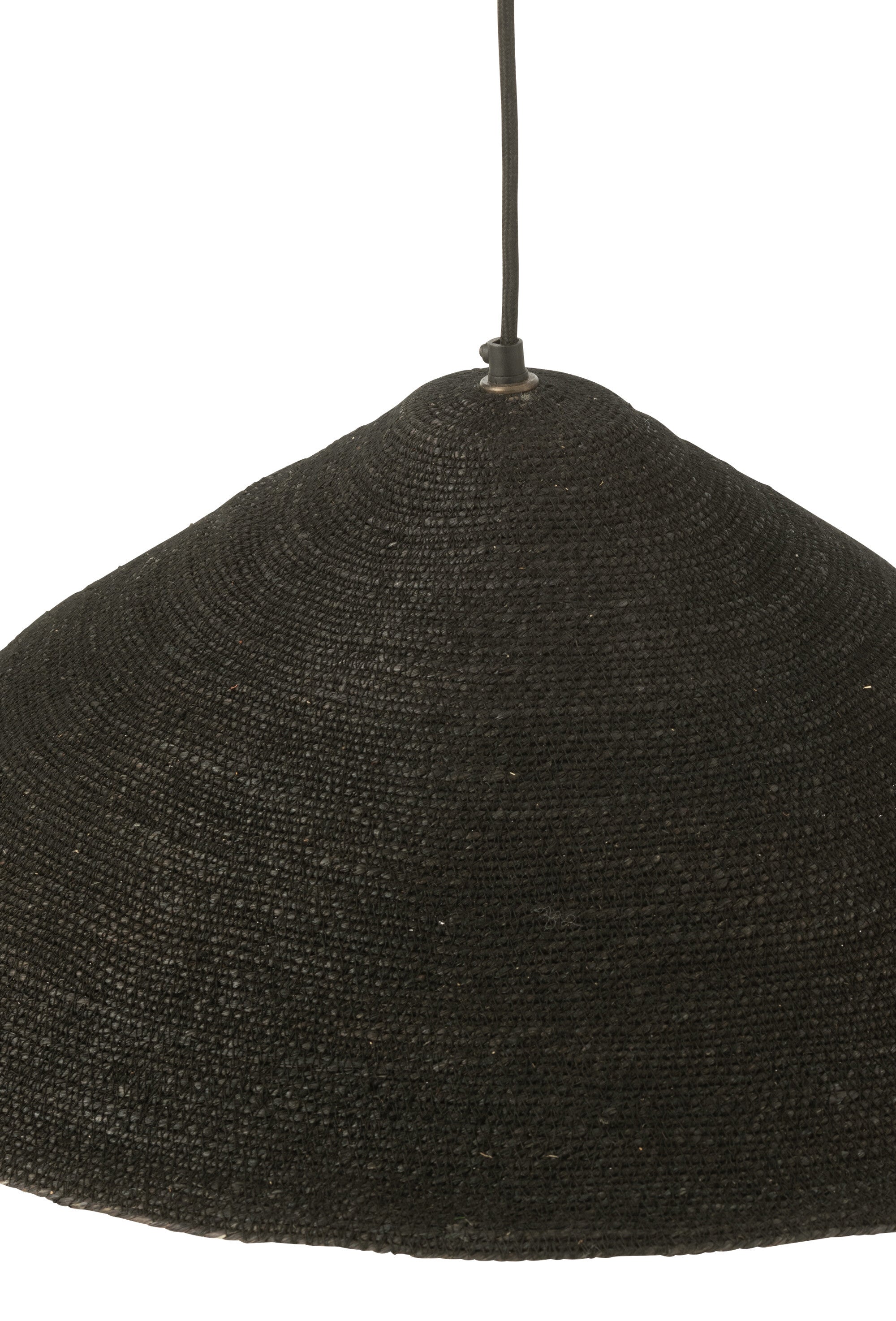 J-Line Hangende Lamp Hoed Moonj Gras Zwart Small