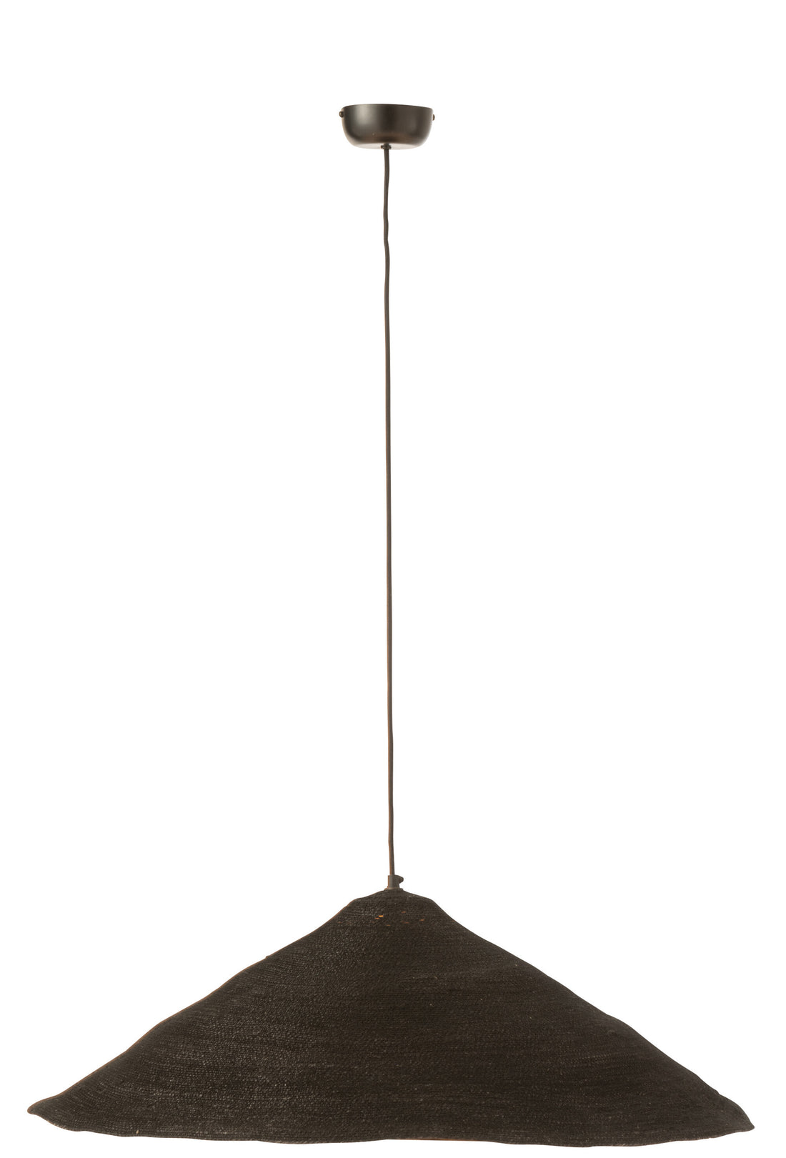 J-Line Hangende Lamp Hoed Moonj Gras Zwart Large