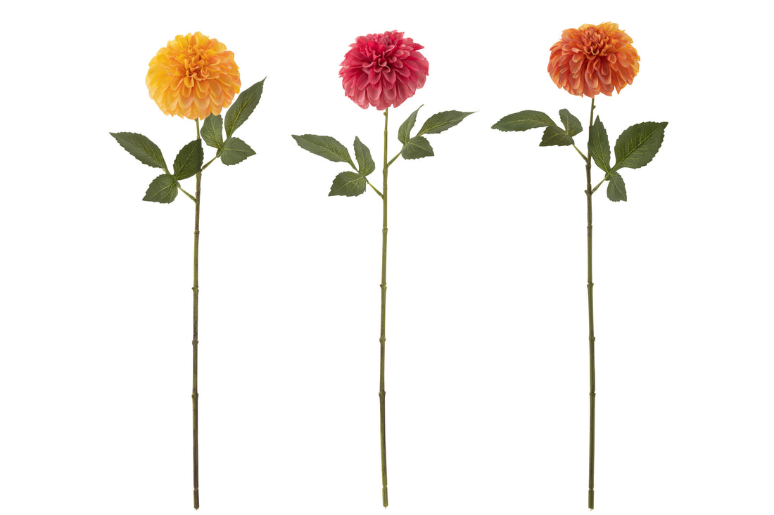 Boeket Dahlia Kunstmatige Mix Assortiment Van 3