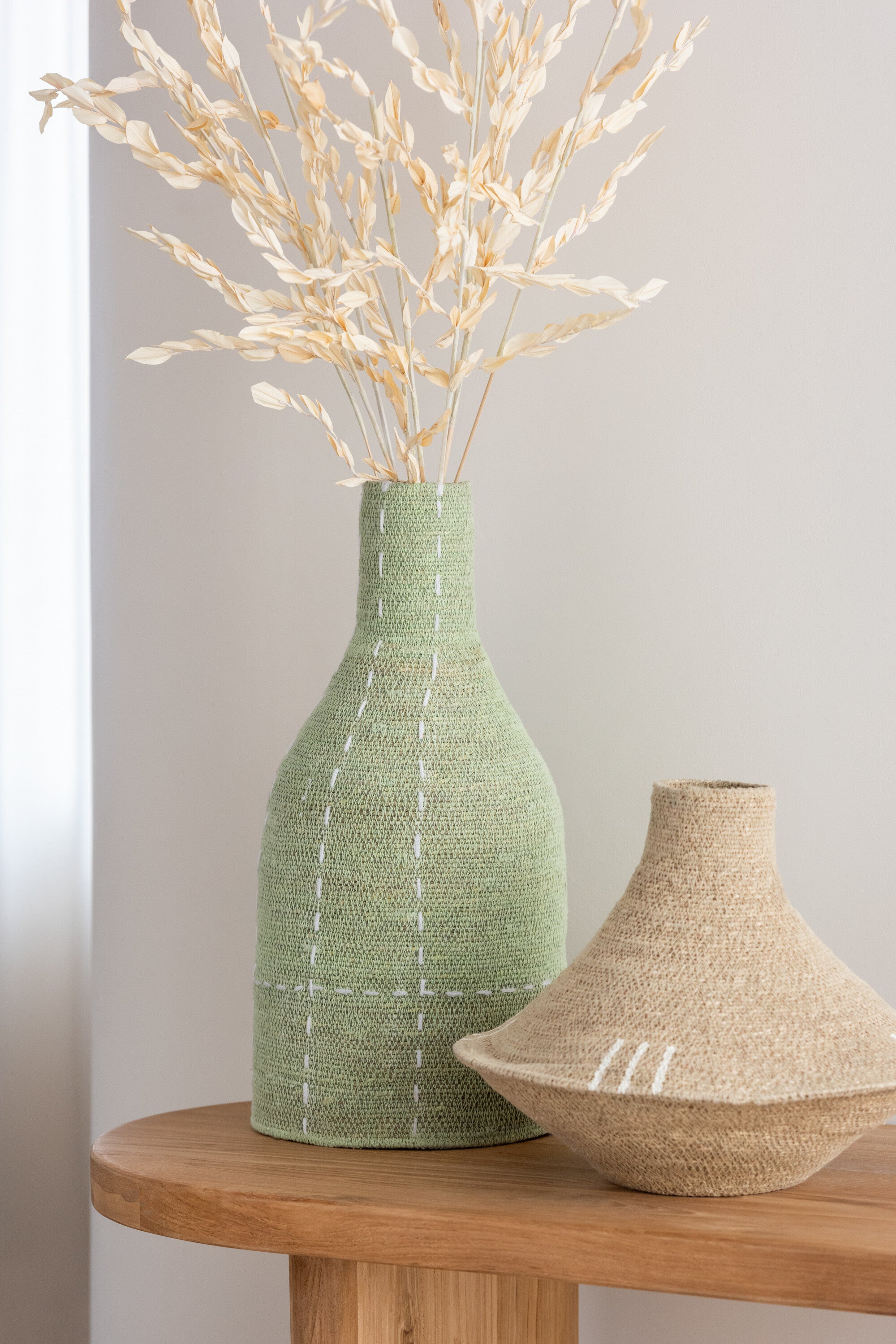 J-Line Gedroogde Bladeren Naturel Large