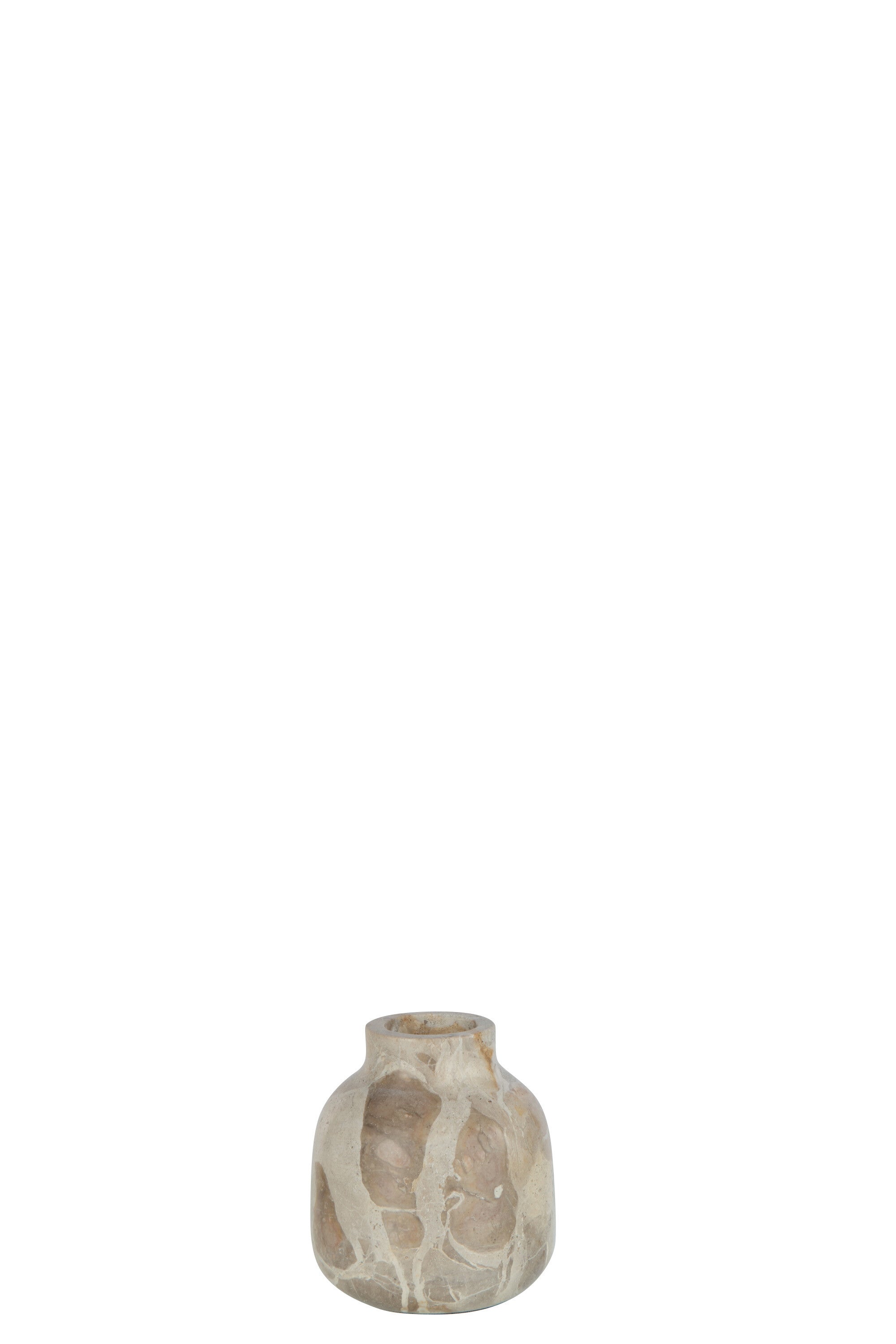 Vaas Fles Marmer Beige Klein