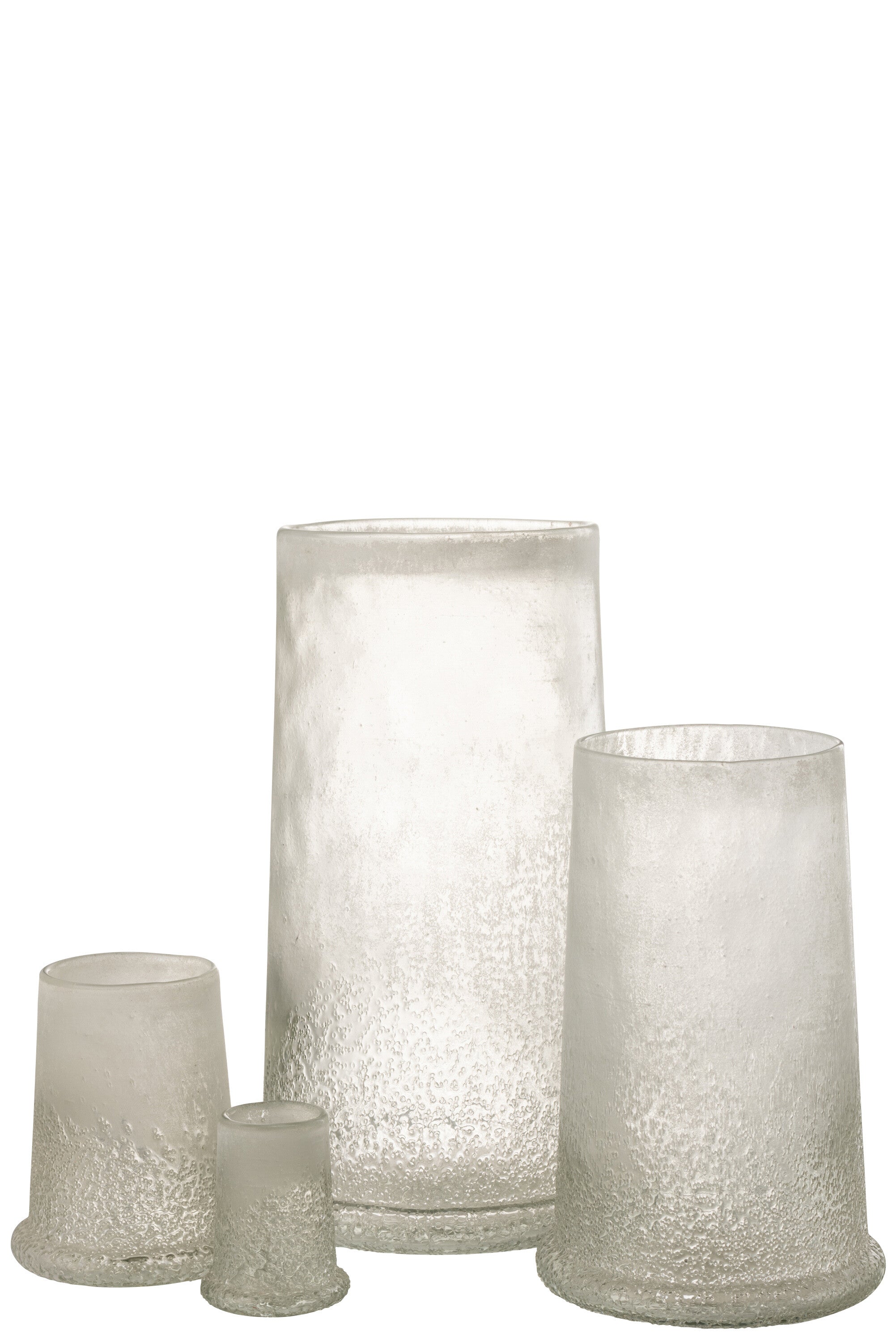 J-Line lantaarn Suiker Glas Wit Extra Large