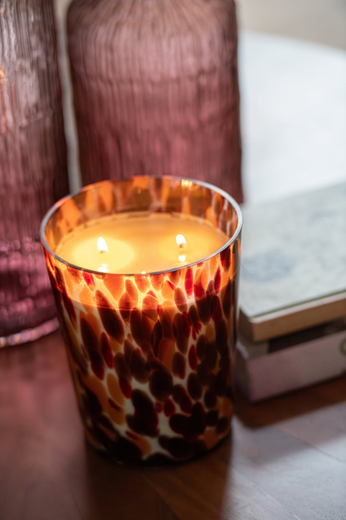 Geurkaars Noa Rood Mix Medium-68 Uur