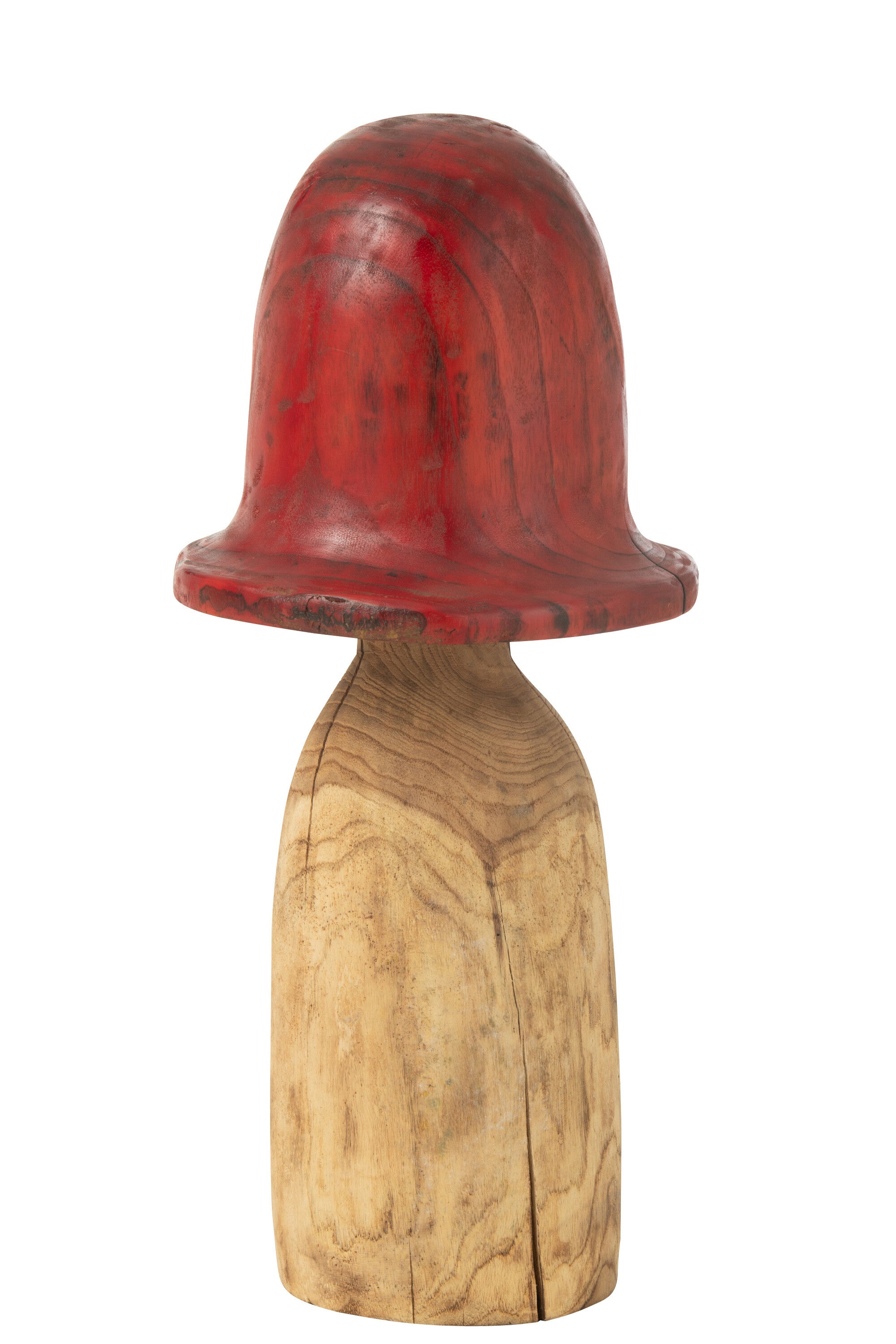 Paddenstoel Bel Top Rood/Natuurlijk Extra Groot