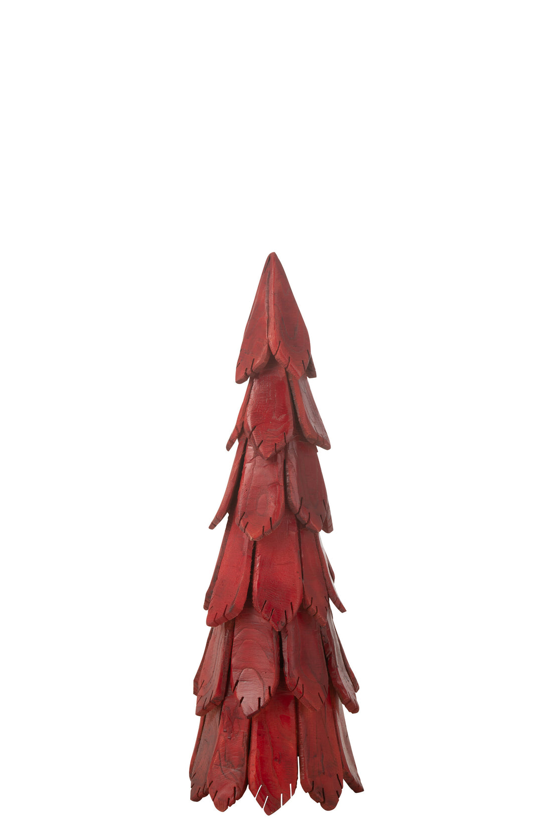 J-Line Christmas Tree Pieces Wood Red Medium