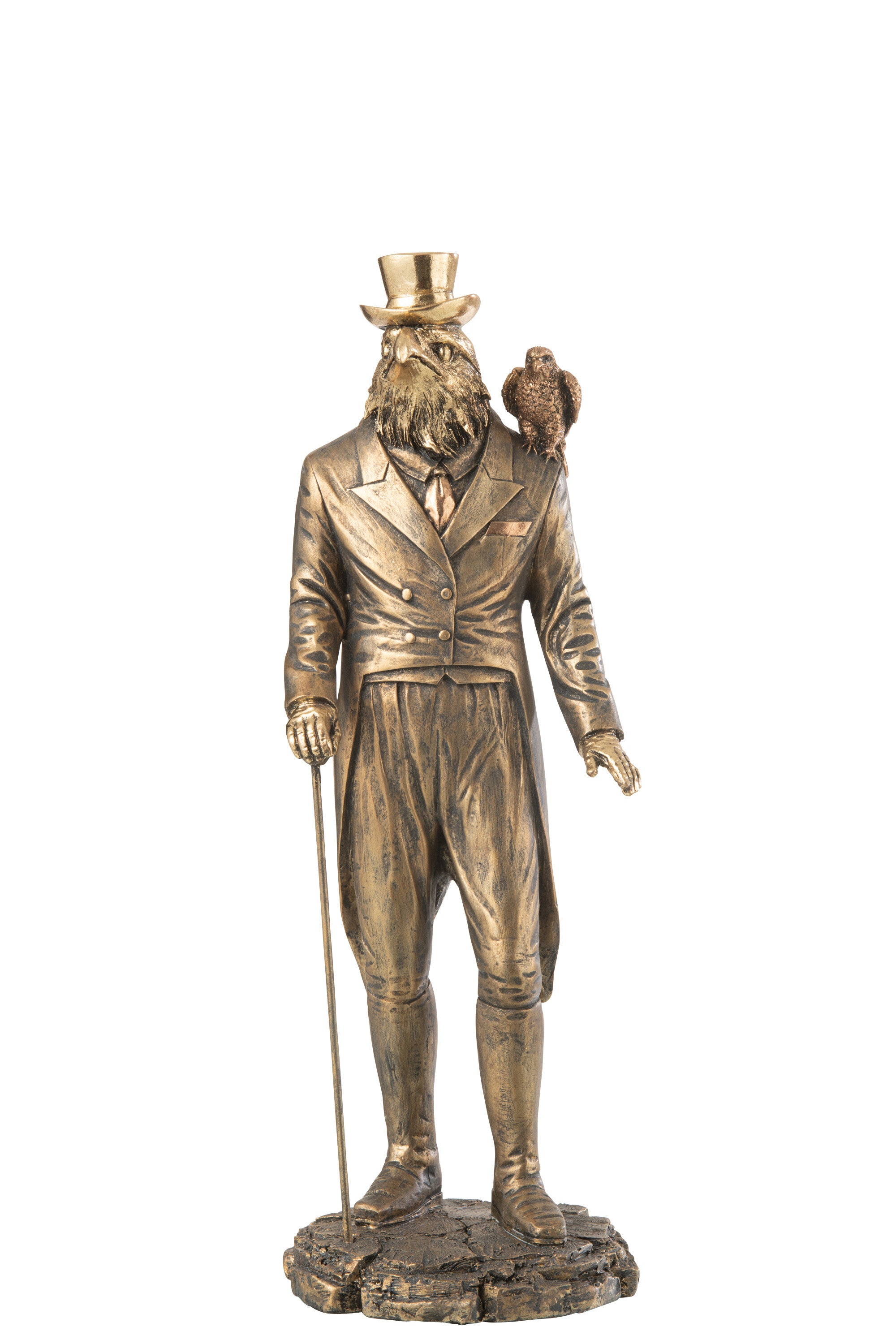 Heren Vogelhars Antiek Goud