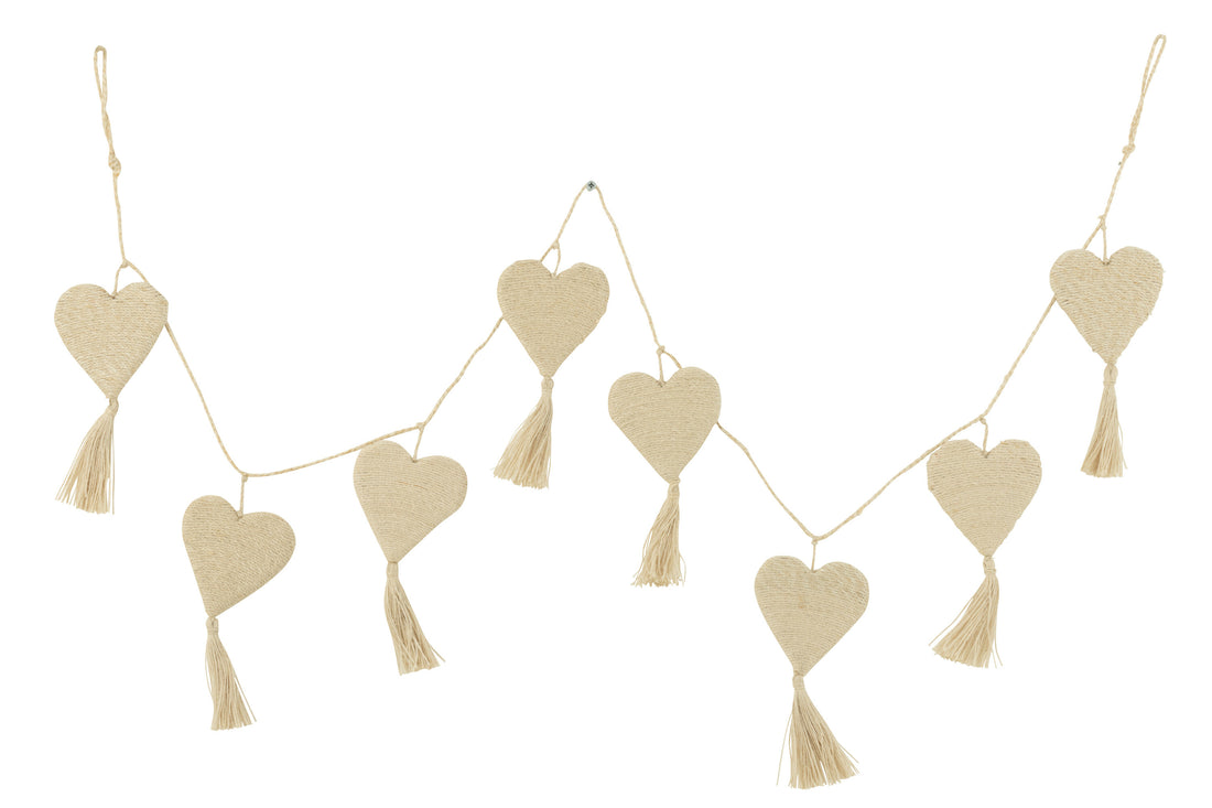 Guirlande Hart Jute Crème