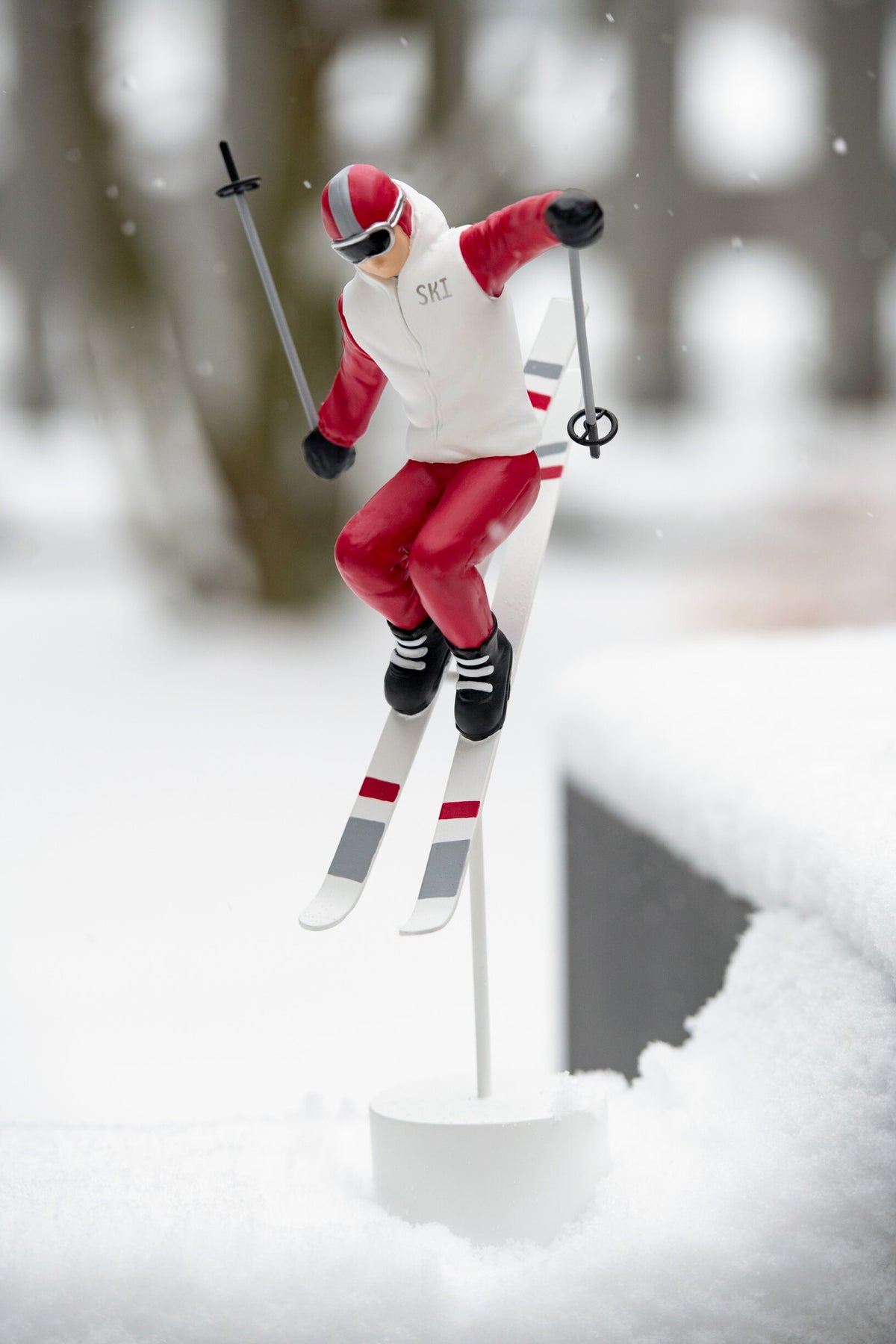 Skiër Racehars Rood/Wit Assortiment Van 2