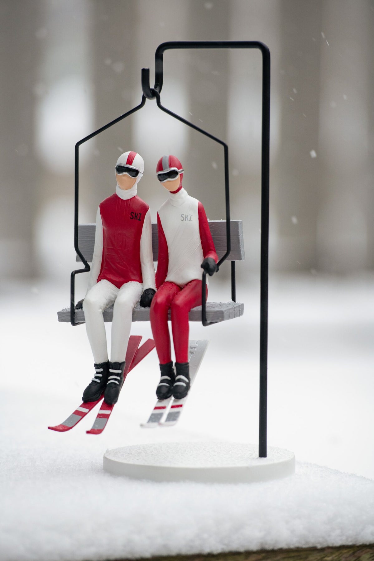 Sleeplift Ski Koppel Hars Rood/Wit