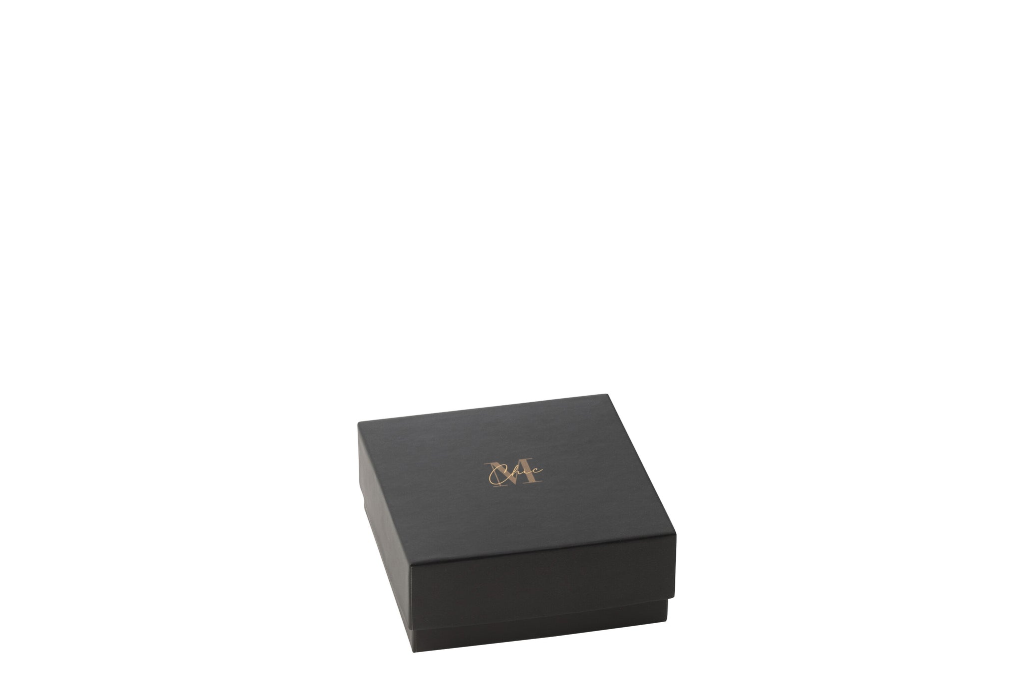 Geurkaars M-Chic Glas Goud/Zwart Klein-15H