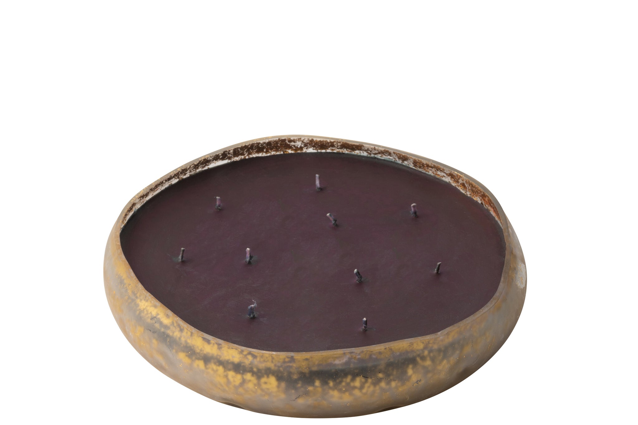 Geurkaars M-Chic Glas Goud/Zwart Groot-40H