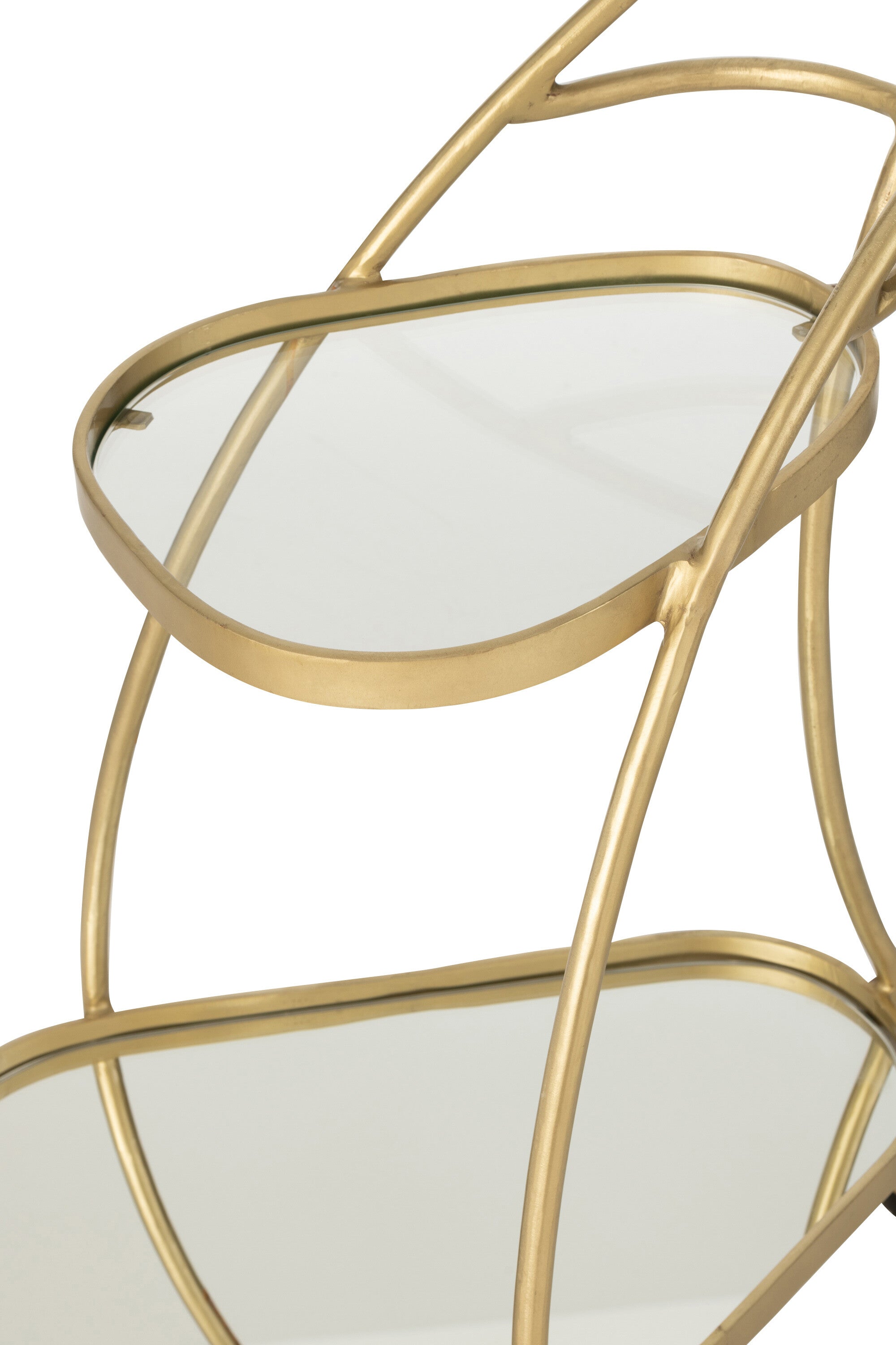 Trolley Driehoek Metaal/Spiegel Goud