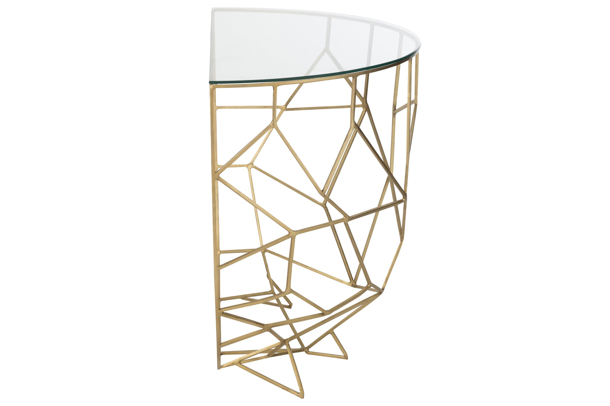 Console Moza Metaal/Glas Goud