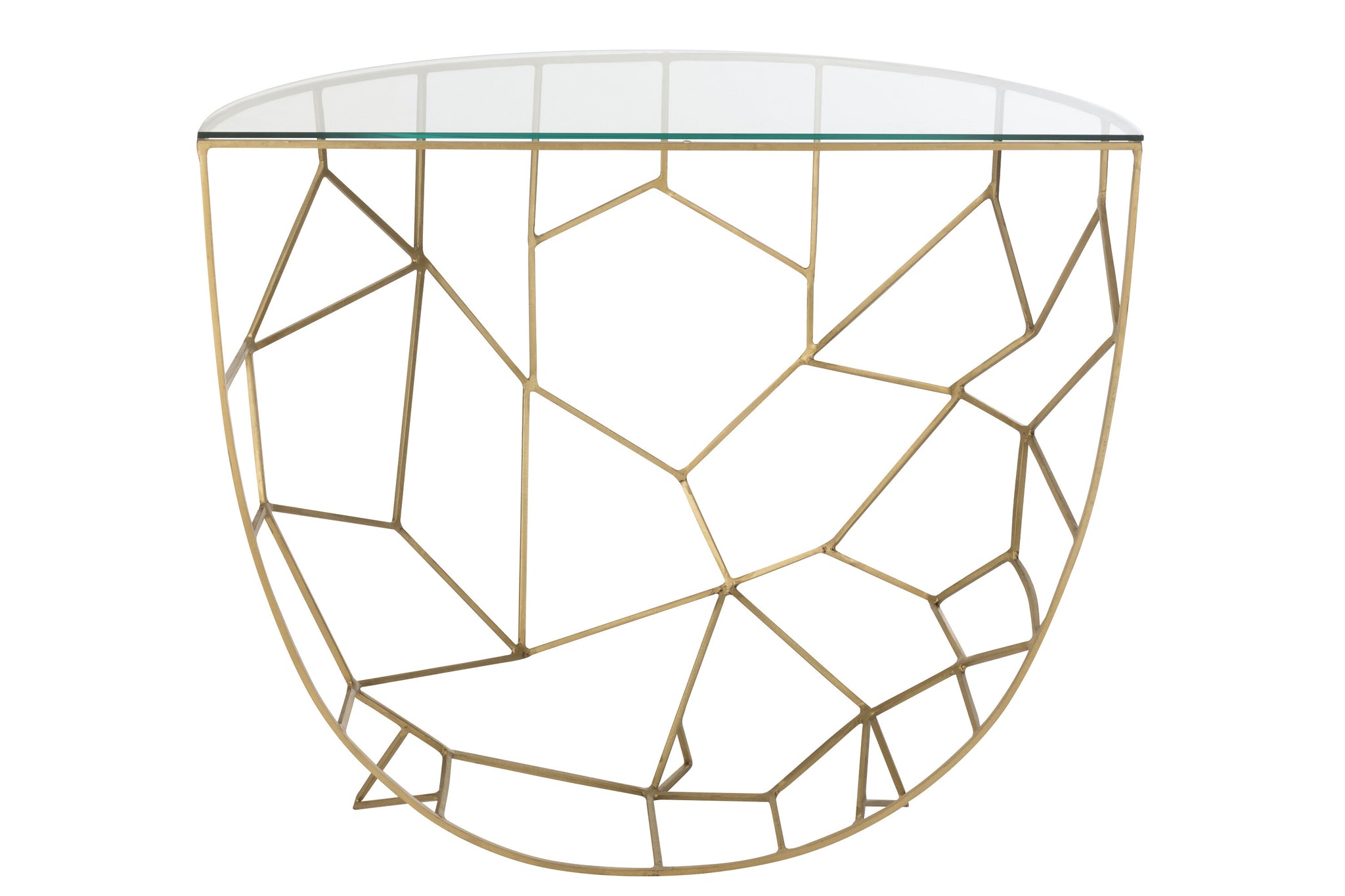 Console Moza Metaal/Glas Goud