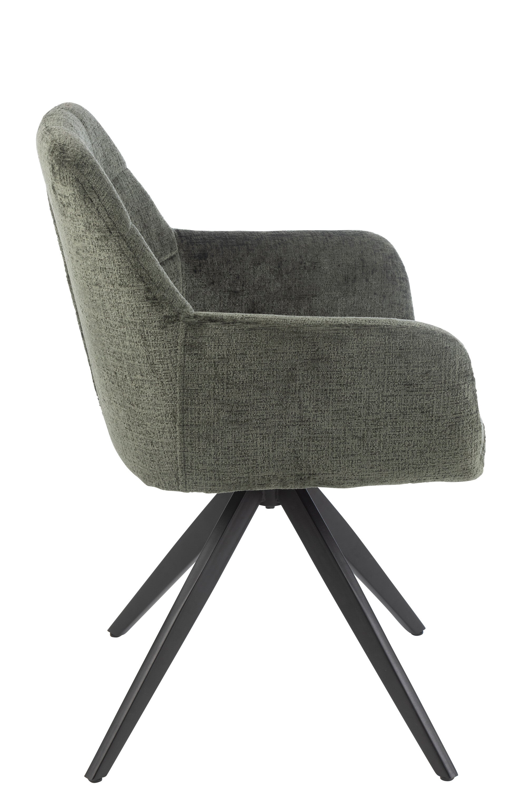 J-Line Stoel Louna Ijzer/Acryl Groen