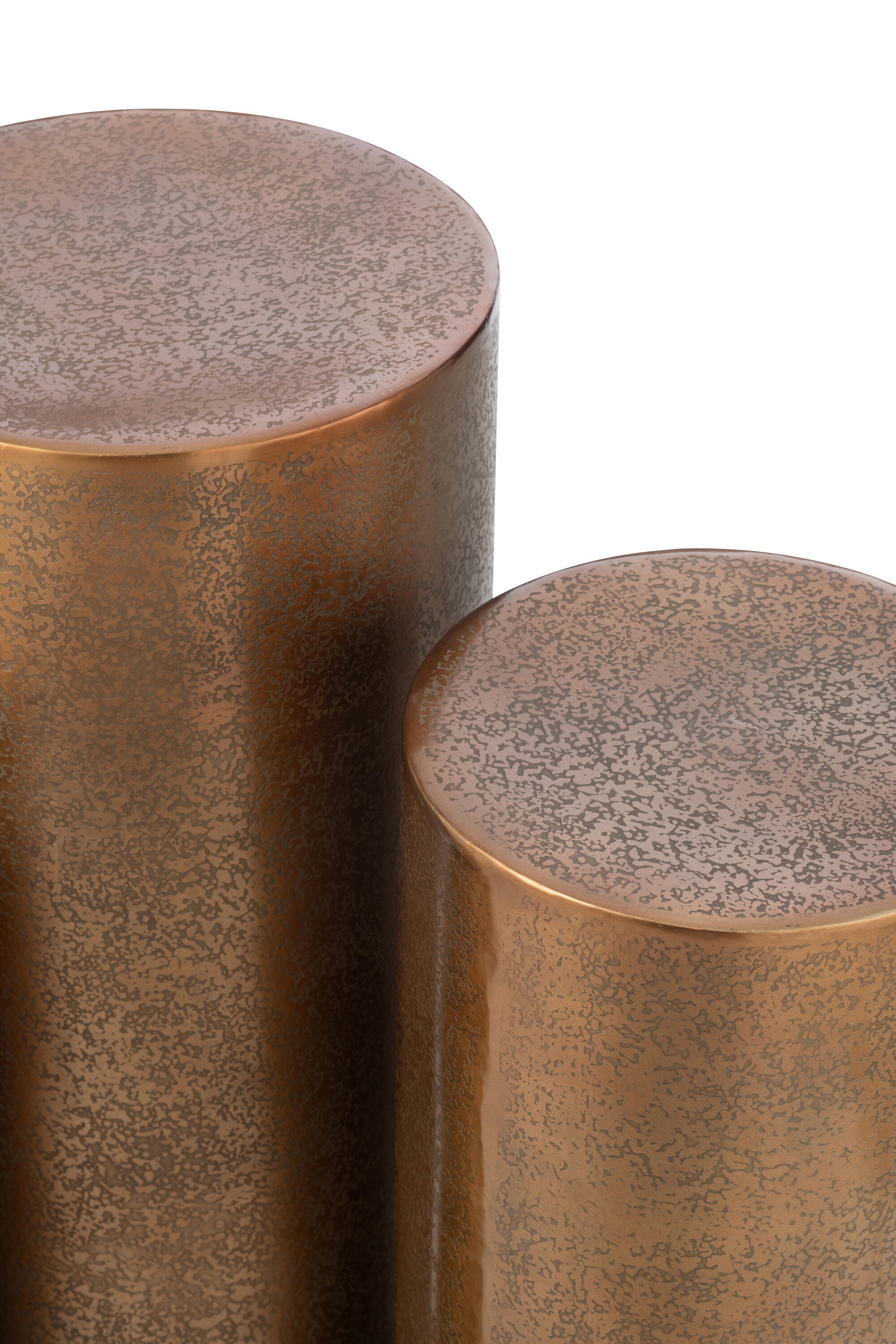 J-Line Set Van 3 Pilaren Rond Metaal Goud