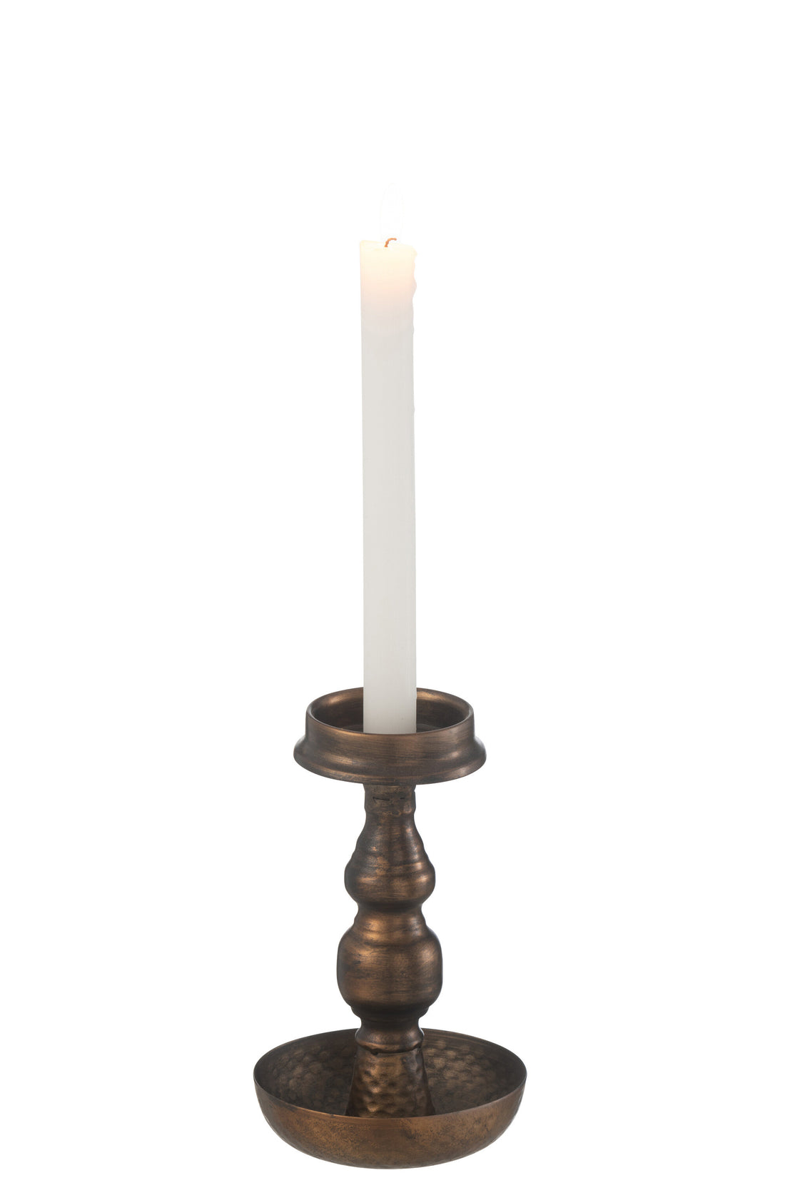 Kaarsenhouder Antiek Metaal Bruin