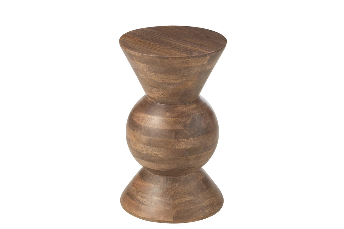 J-Line Bijzettafel Candy Mango Hout Bruin