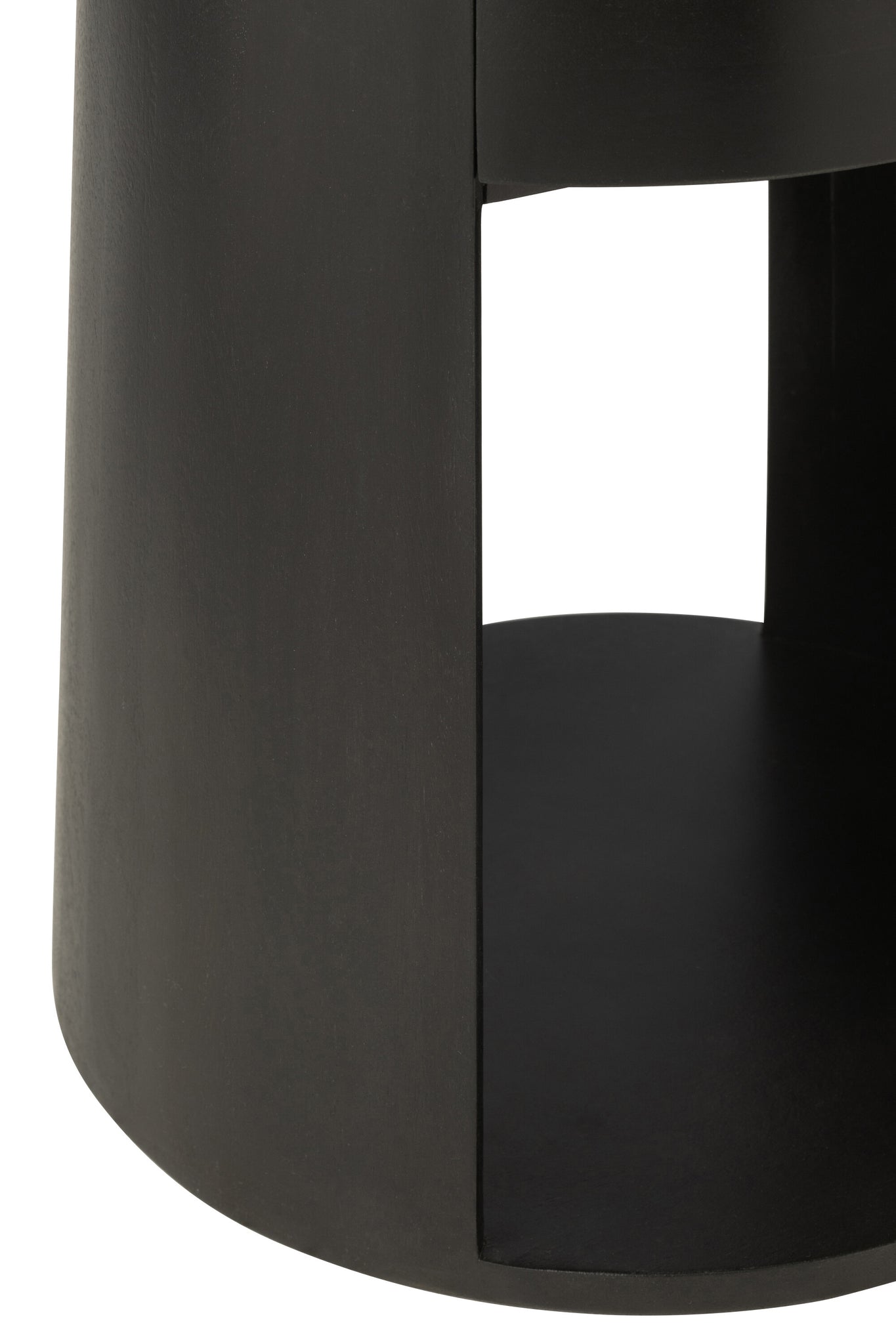 J-Line Bijzettafel Drawn Mango Hout/Mdf Zwart