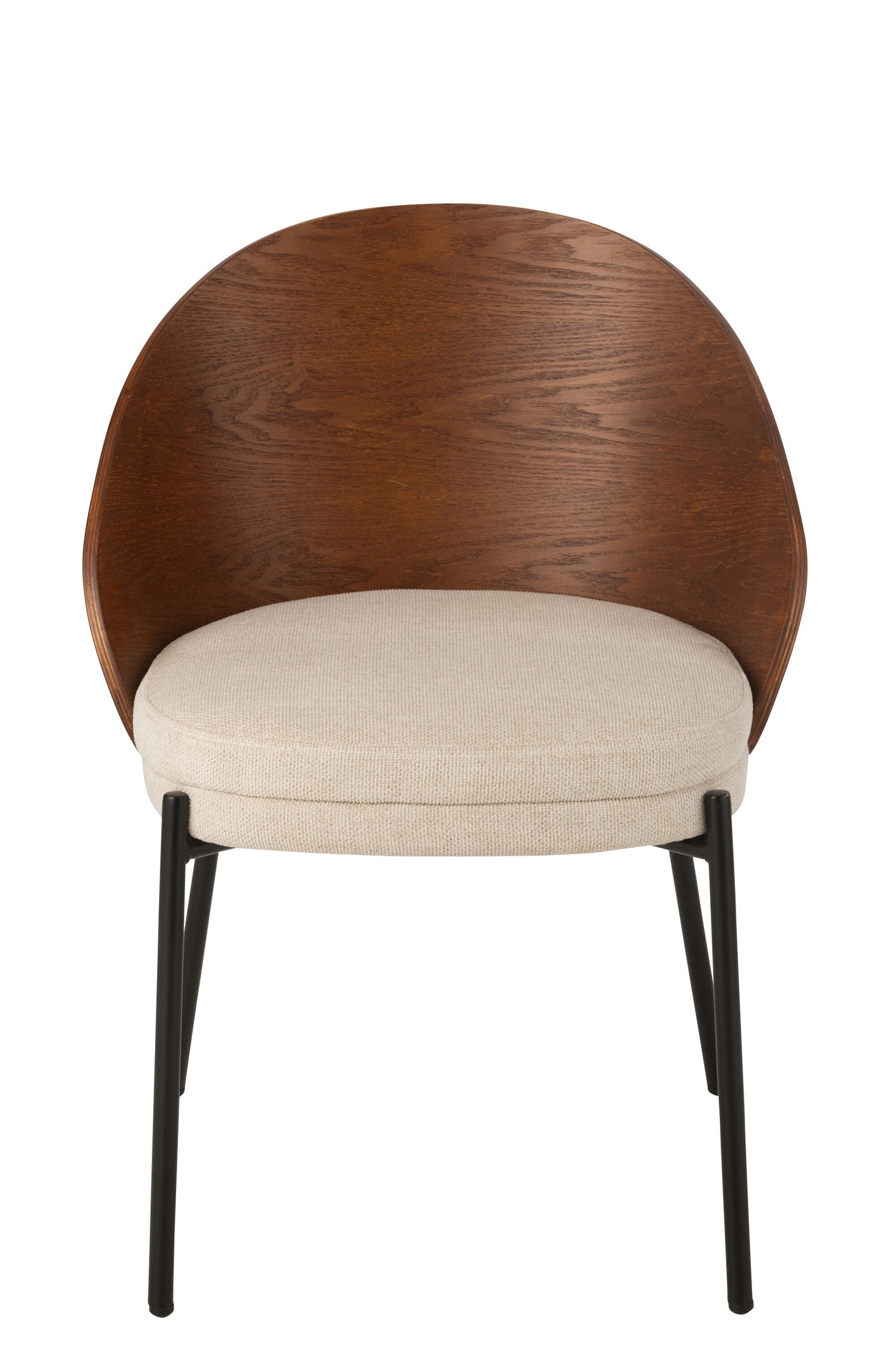 J-Line Stoel Londe Multiplex/Metaal Bruin/Beige
