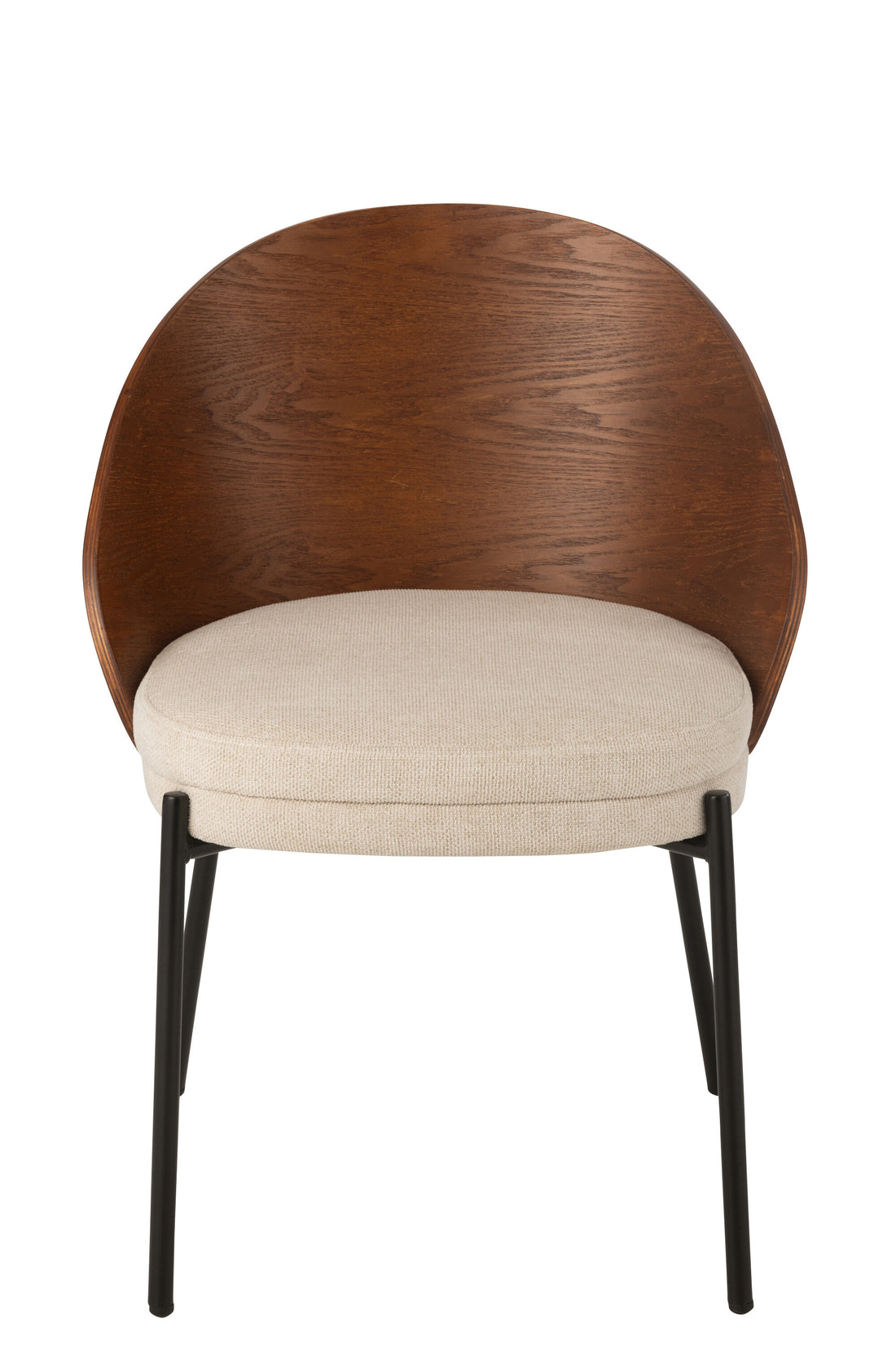 J-Line Stoel Londe Multiplex/Metaal Bruin/Beige