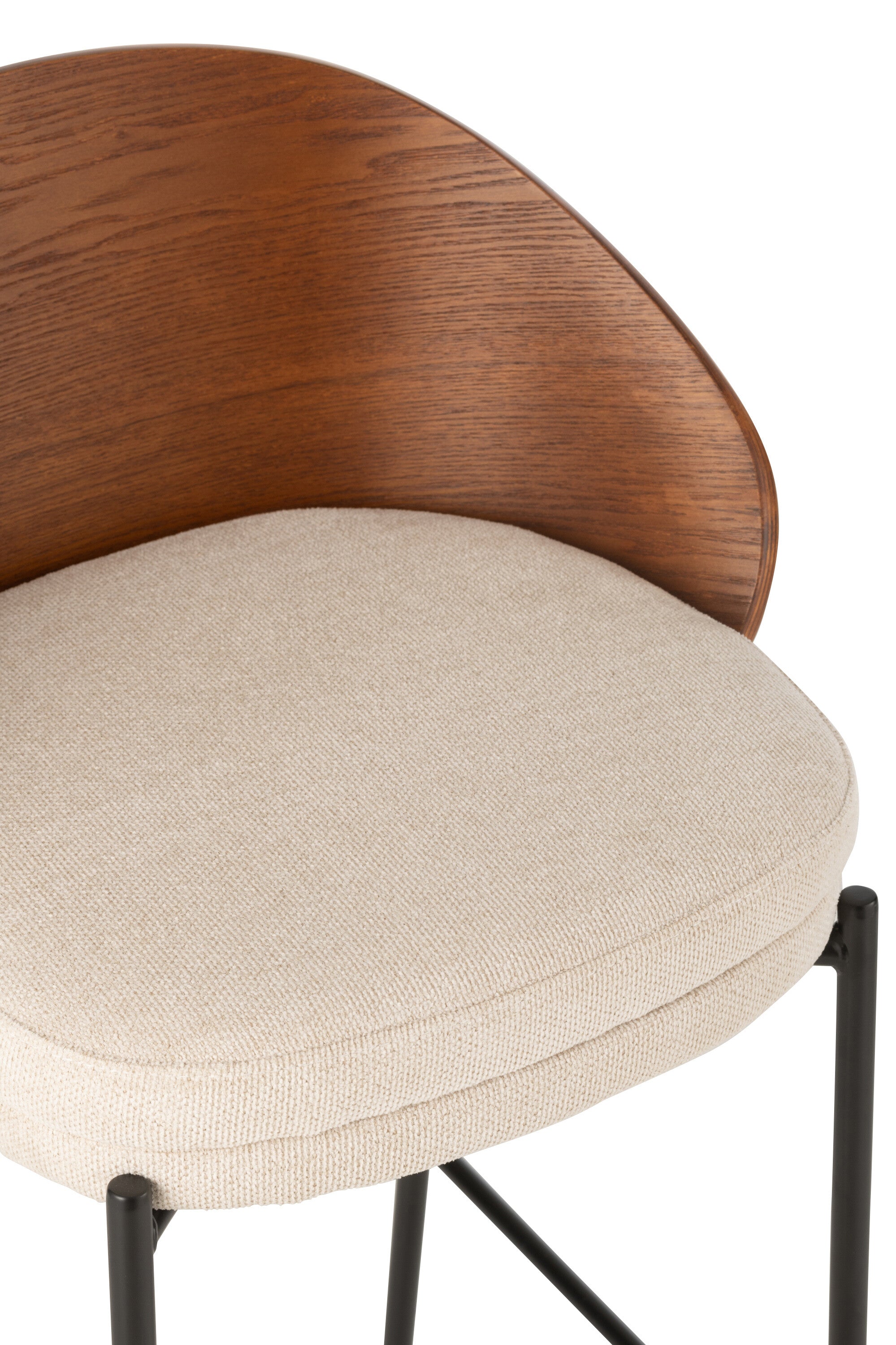 J-Line Barstoel Lone Multiplex/Metaal Bruin/Beige