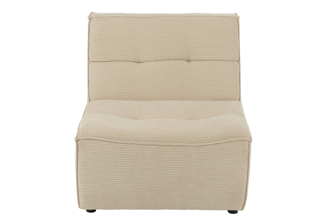 J-Line Stoel Grid Populierenhout/Schuim Beige