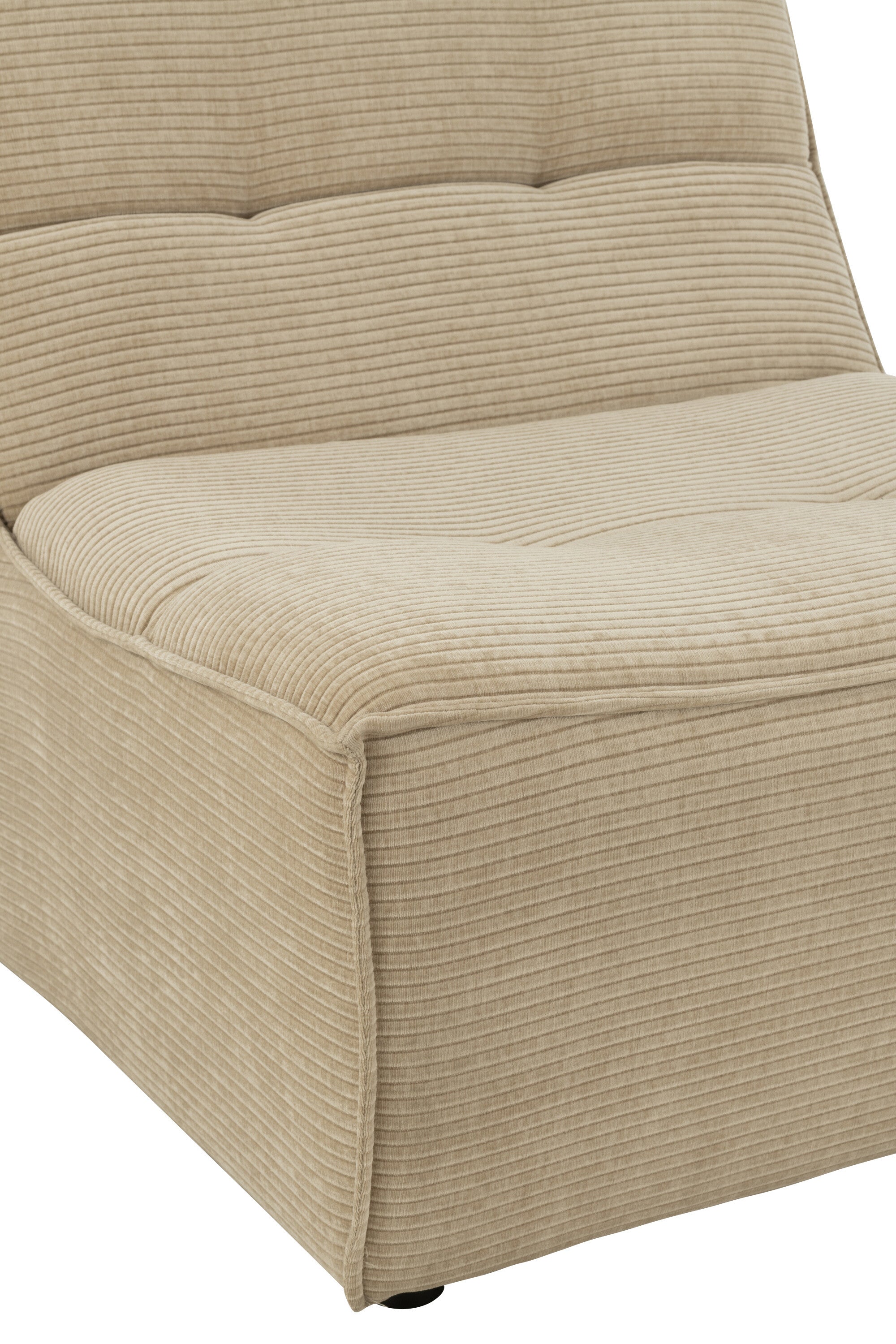 J-Line Stoel Grid Populierenhout/Schuim Donker Beige