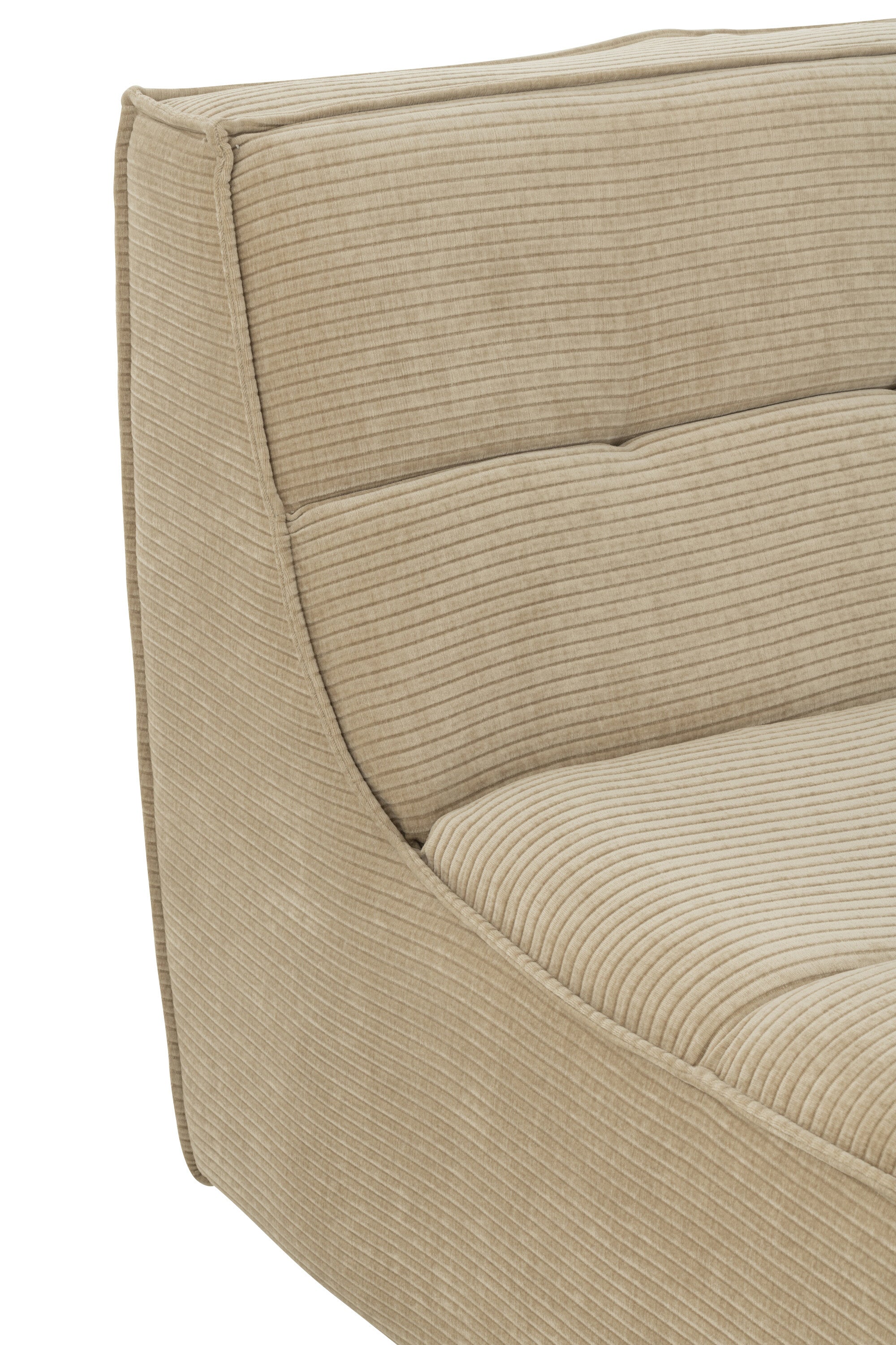 J-Line Stoel Grid Populierenhout/Schuim Donker Beige