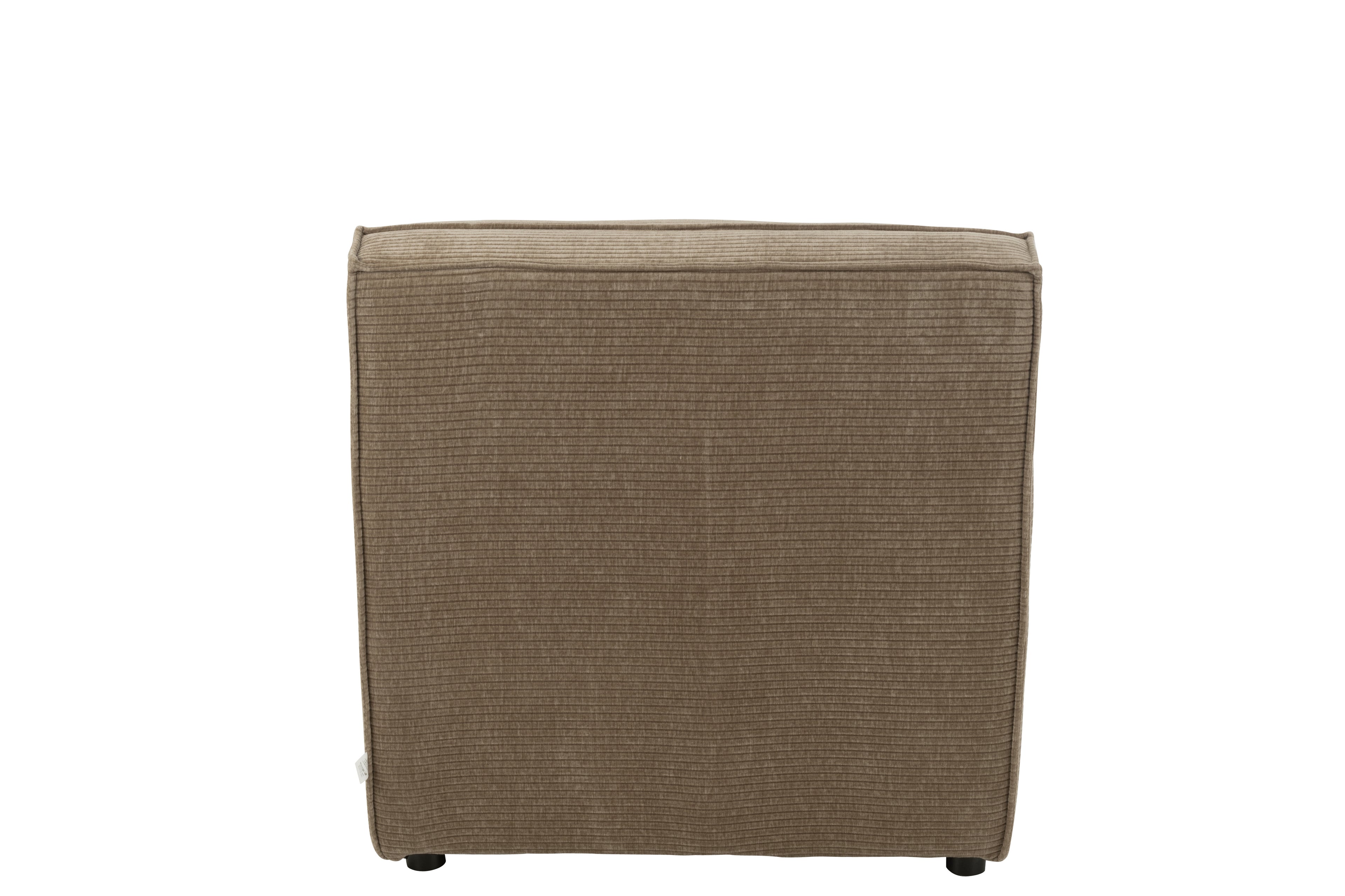 J-Line Chaise Grid Populierenhout/Schuim Donker Taupe