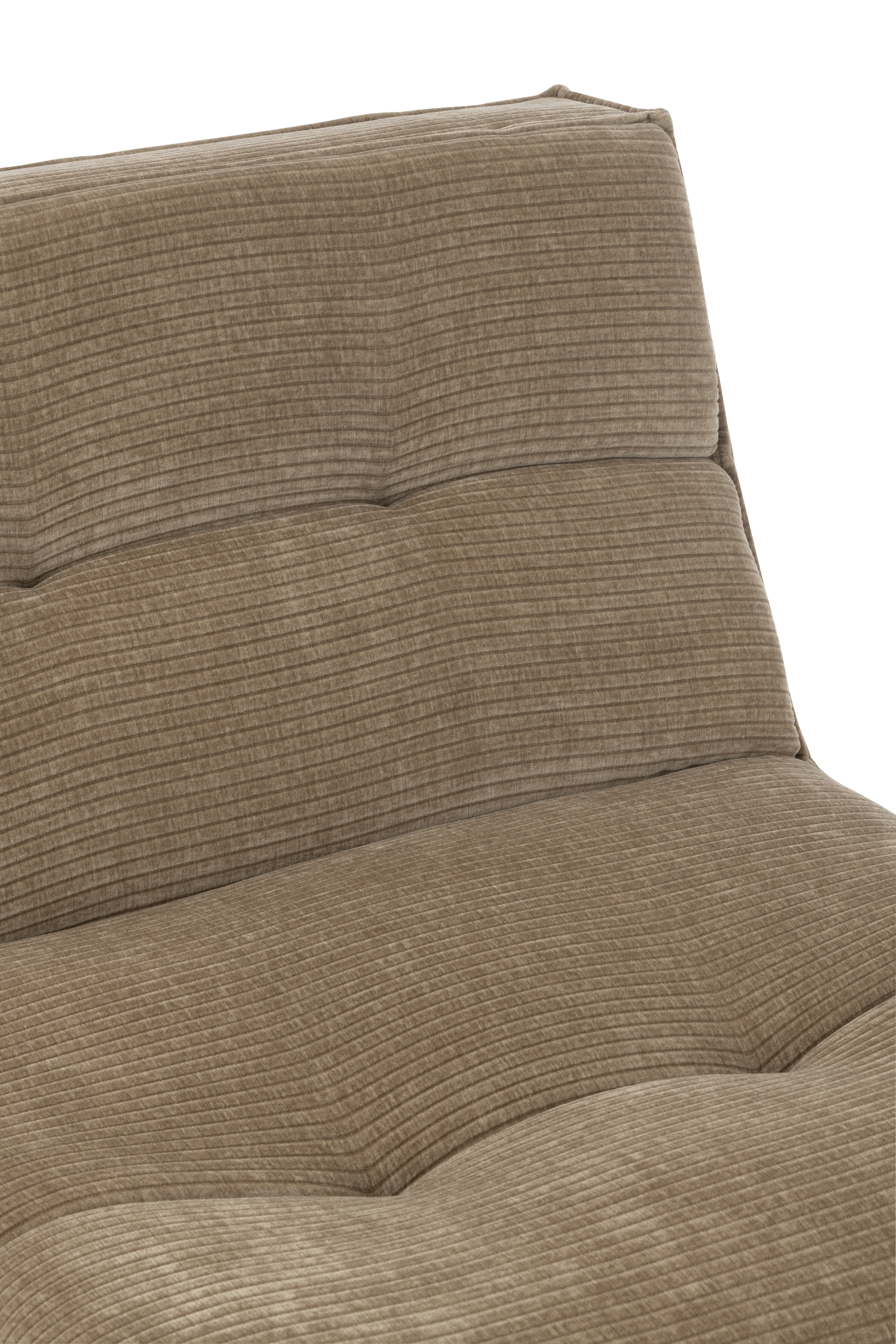 J-Line Chaise Grid Populierenhout/Schuim Donker Taupe