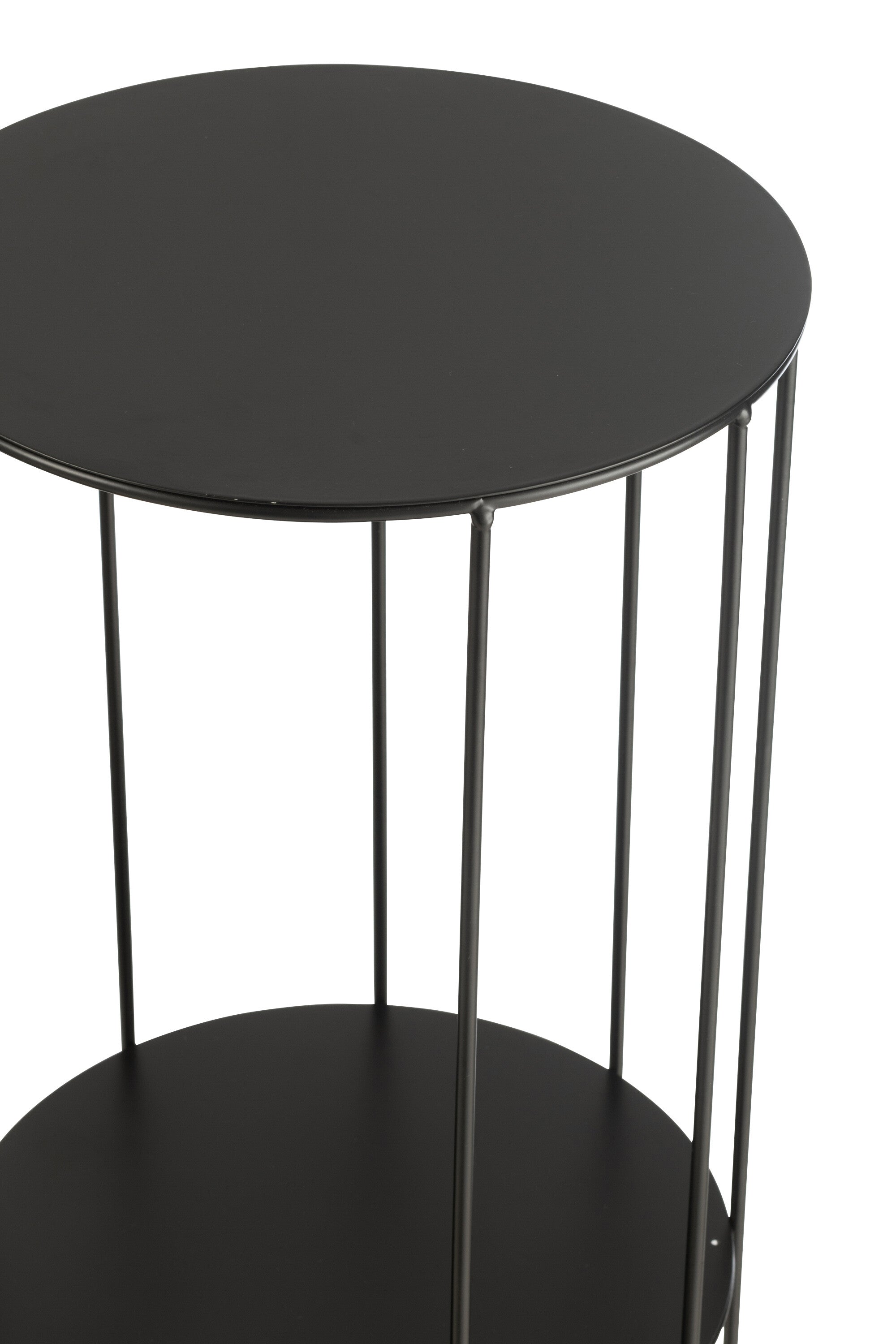 J-Line Set Van 3 Bloemenstaander Metaal Zwart