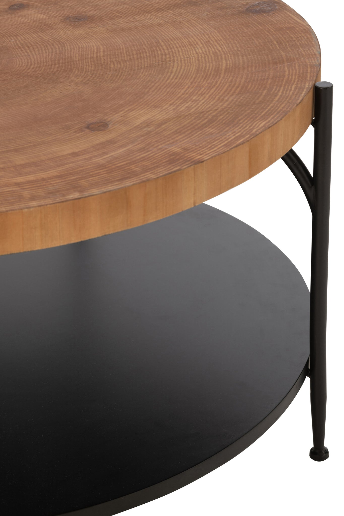 Salontafel Voni Mdf/IJzer Zwart/Natuurlijk