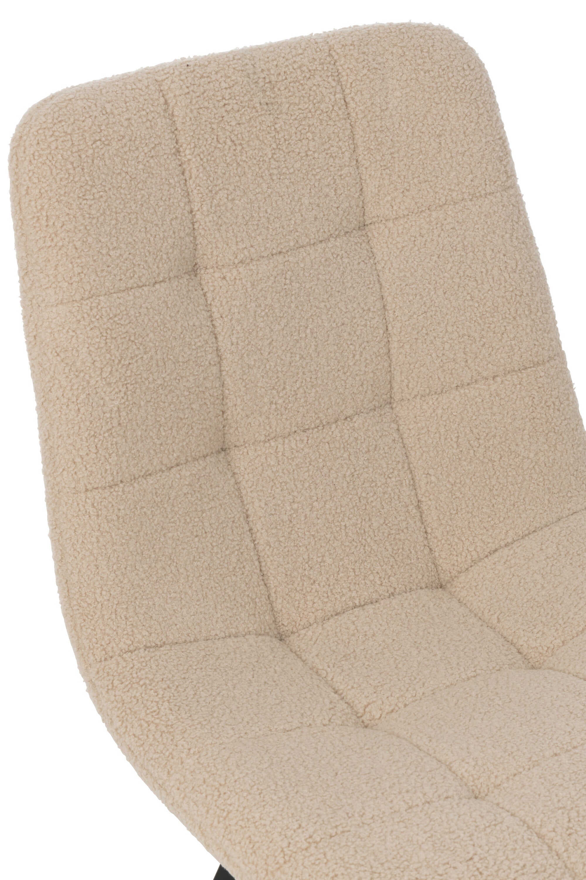 Eetkamerstoel Clark Metaal/Polyester Wit