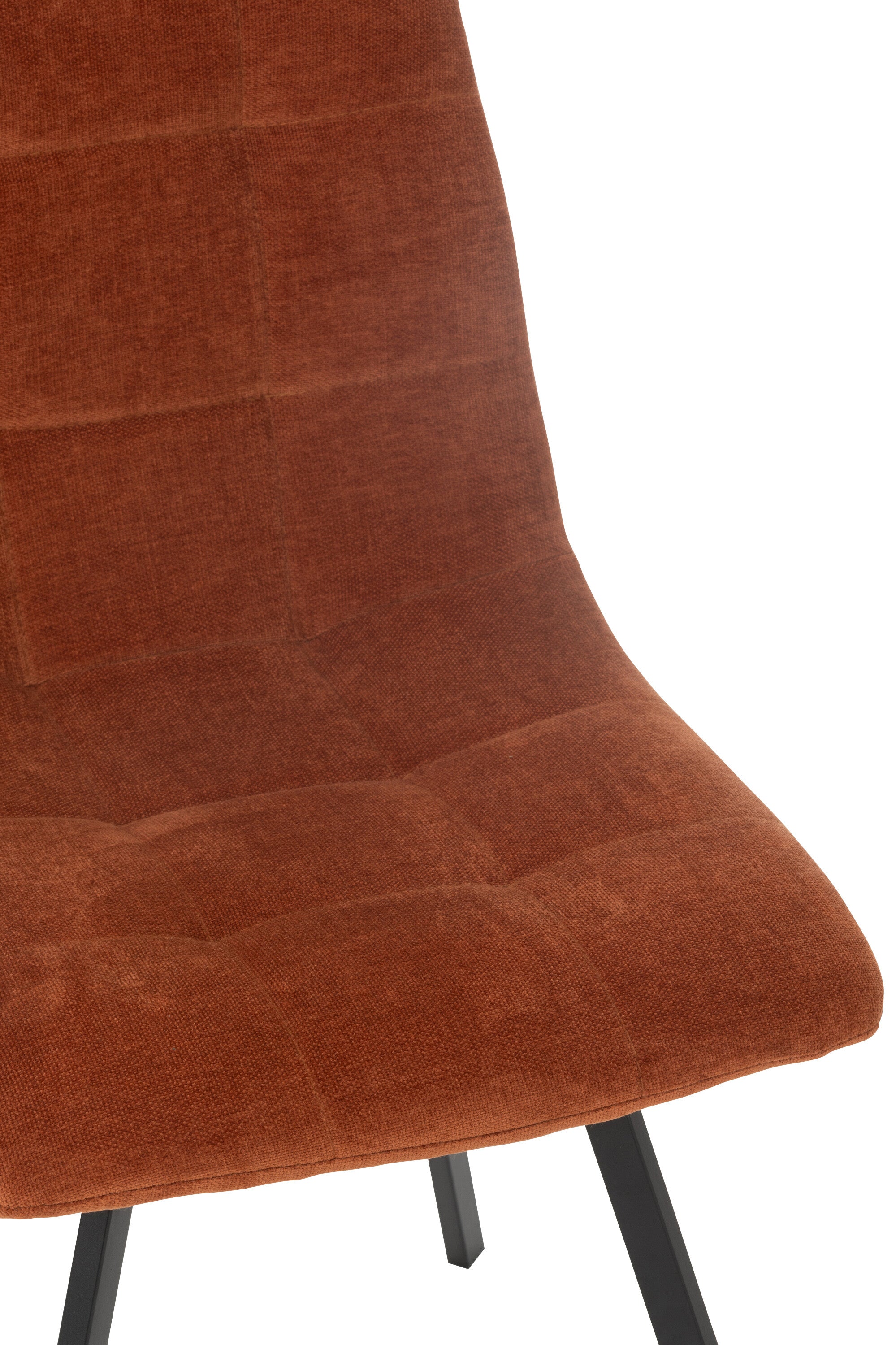 Eetkamerstoel Clark Metaal/Polyester Roest