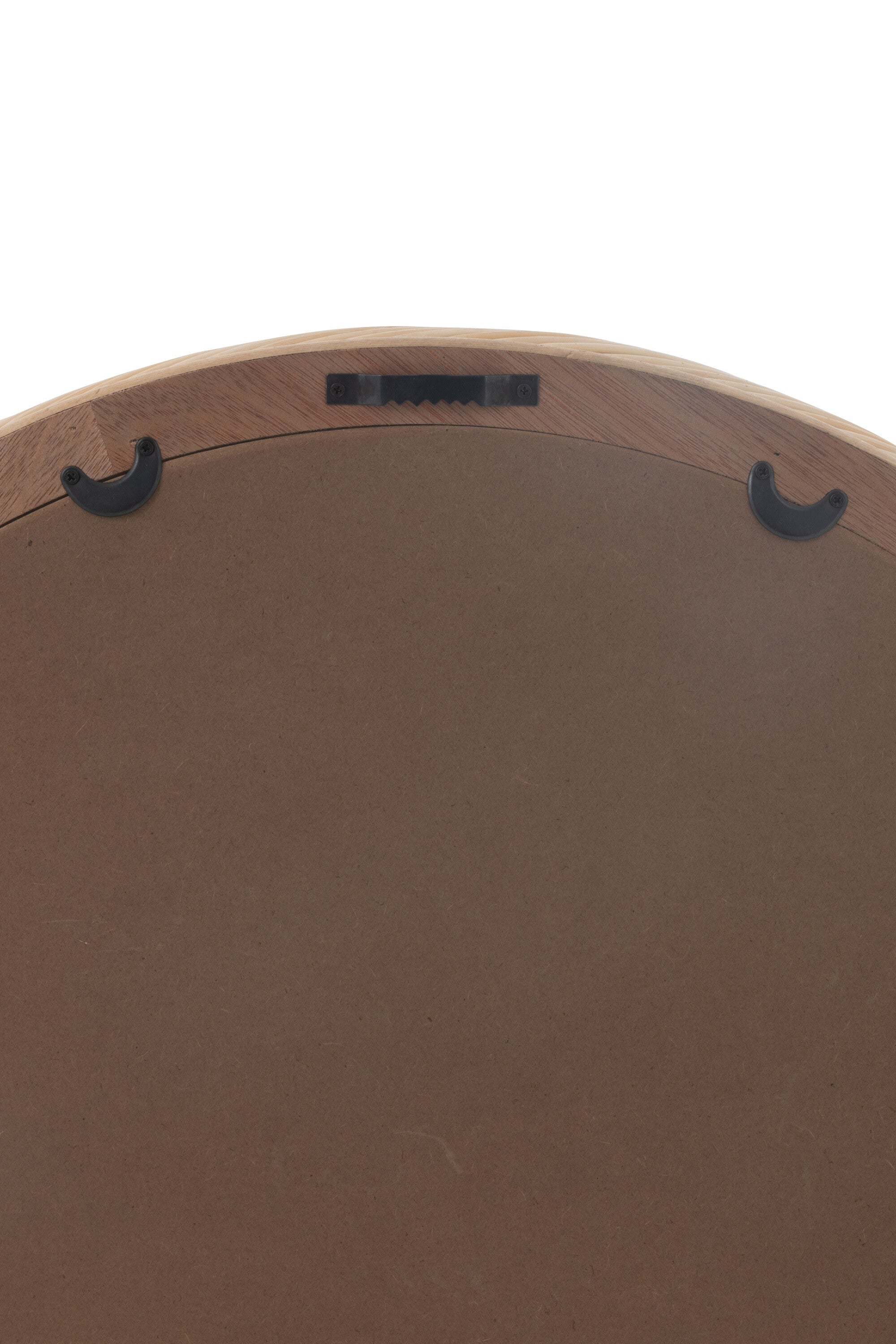 Wandspiegel rond rotan/glas natuurlijk klein