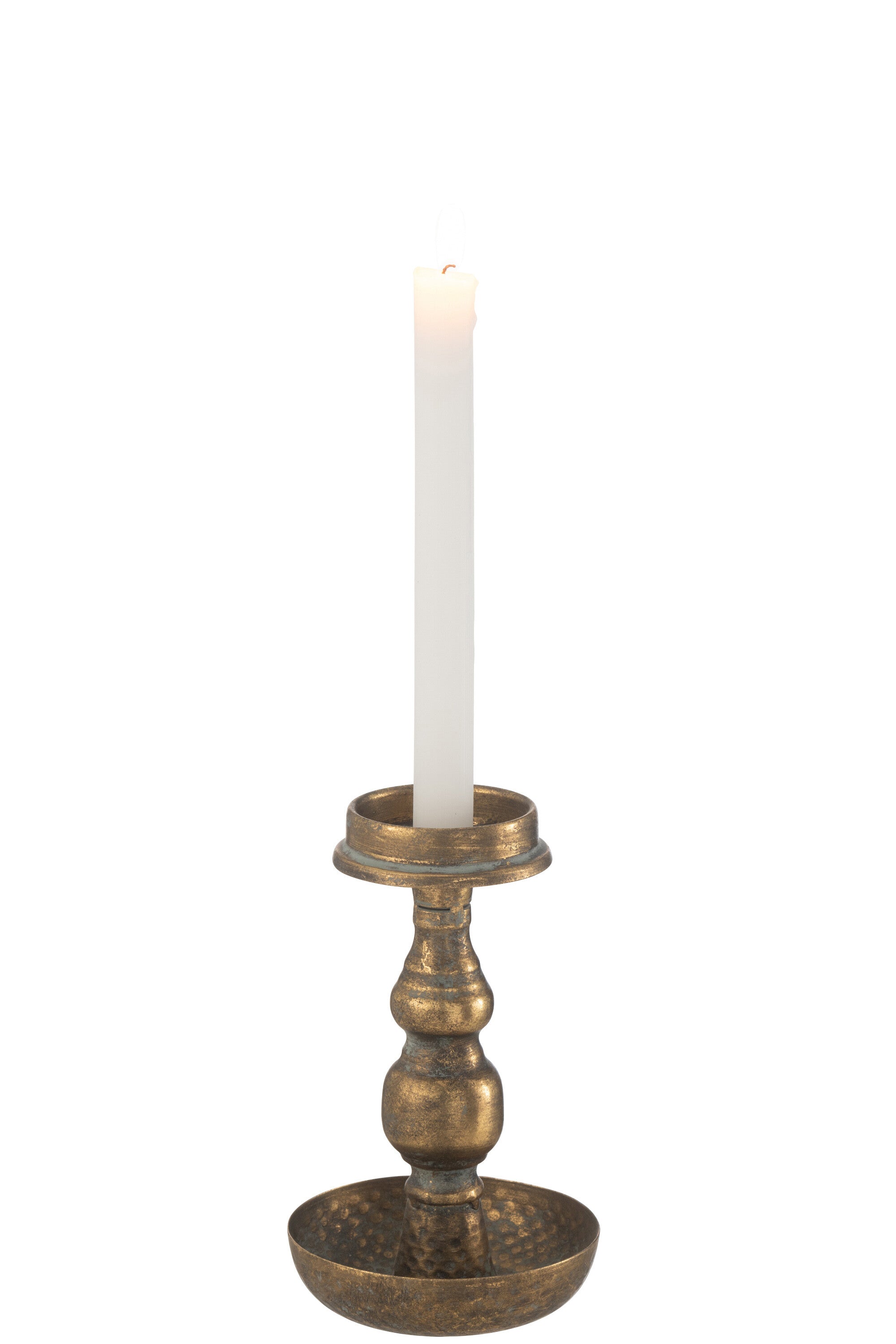 Kaarsenhouder Antiek Metaal Goud