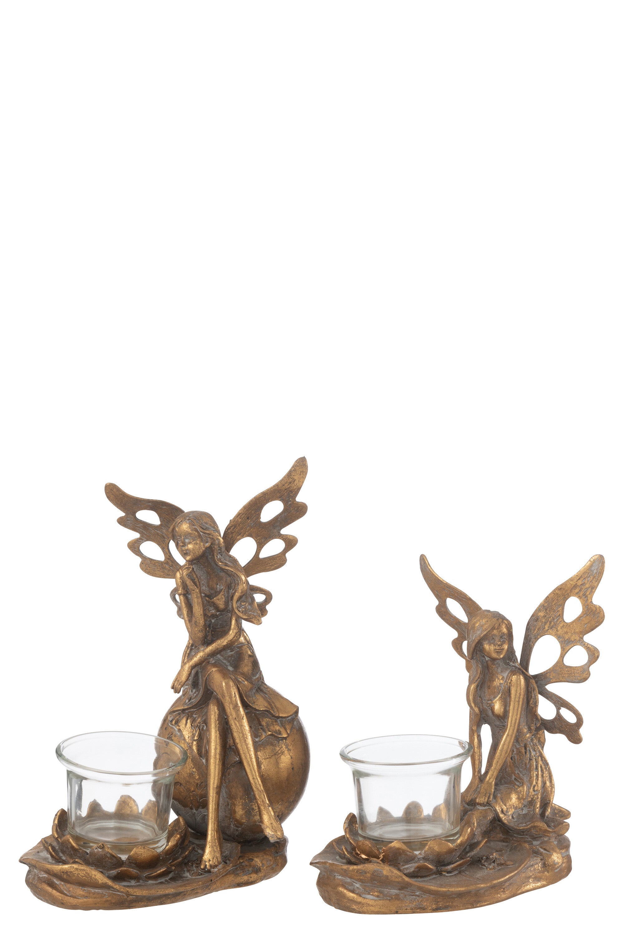 Kaarsenhouder Vidia Metaal Goud Groot