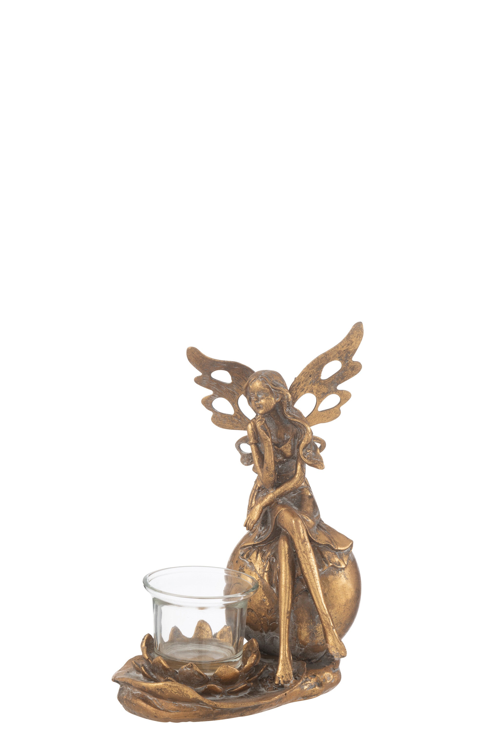 Kaarsenhouder Vidia Metaal Goud Groot