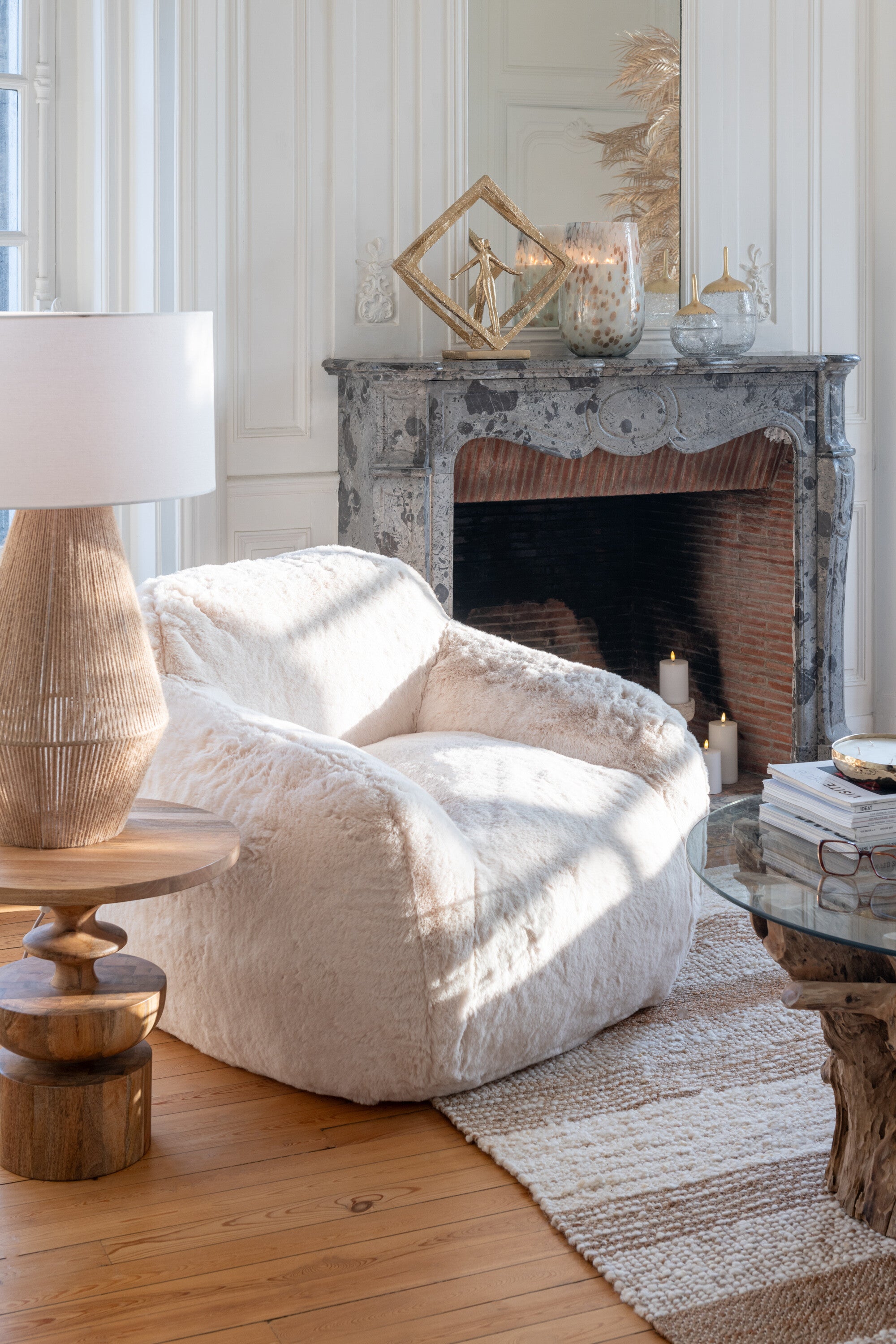 Bankstel Cutie Polyester Crème Klein