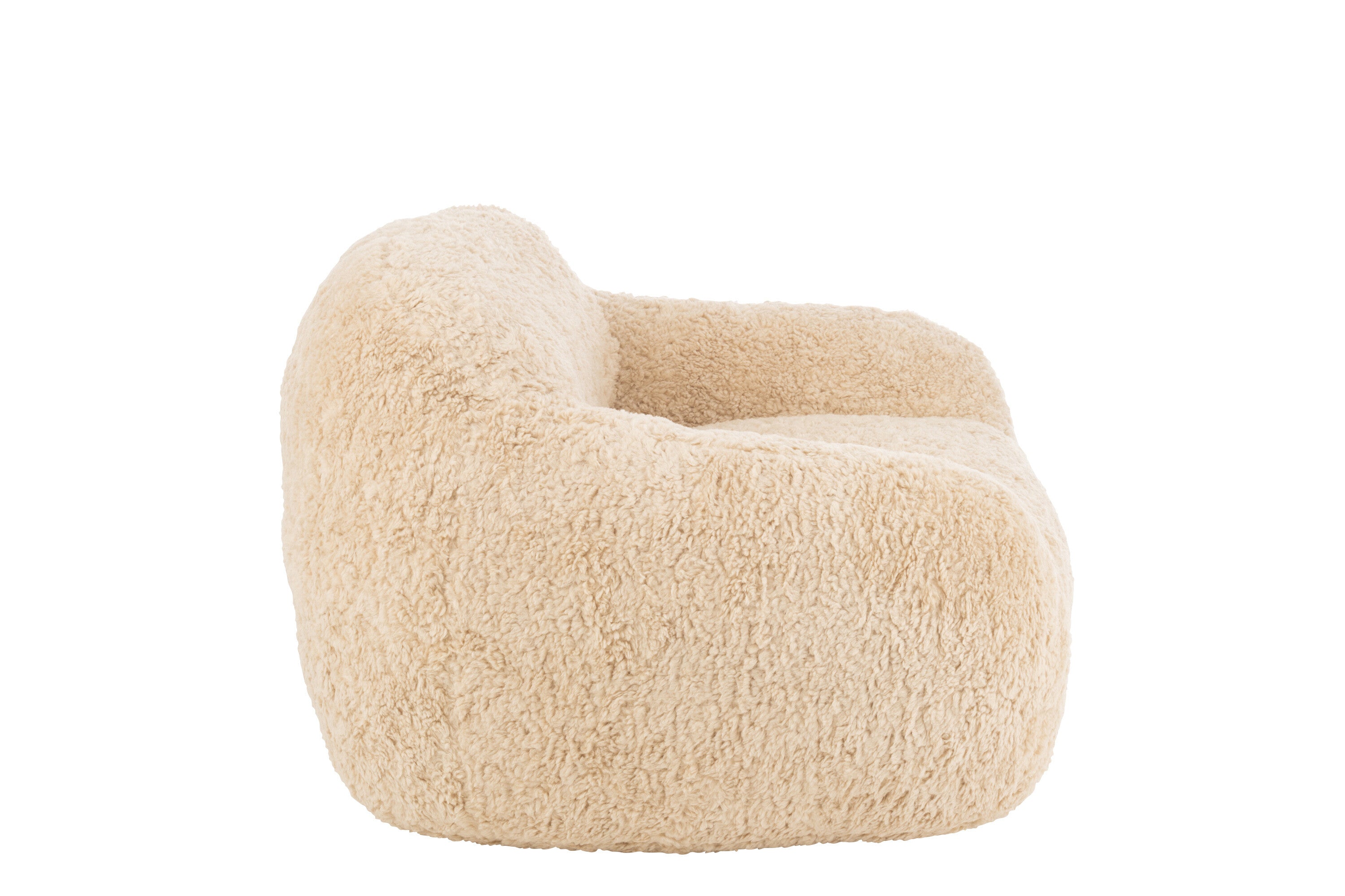 Bank Shearl Polyester Crème Klein