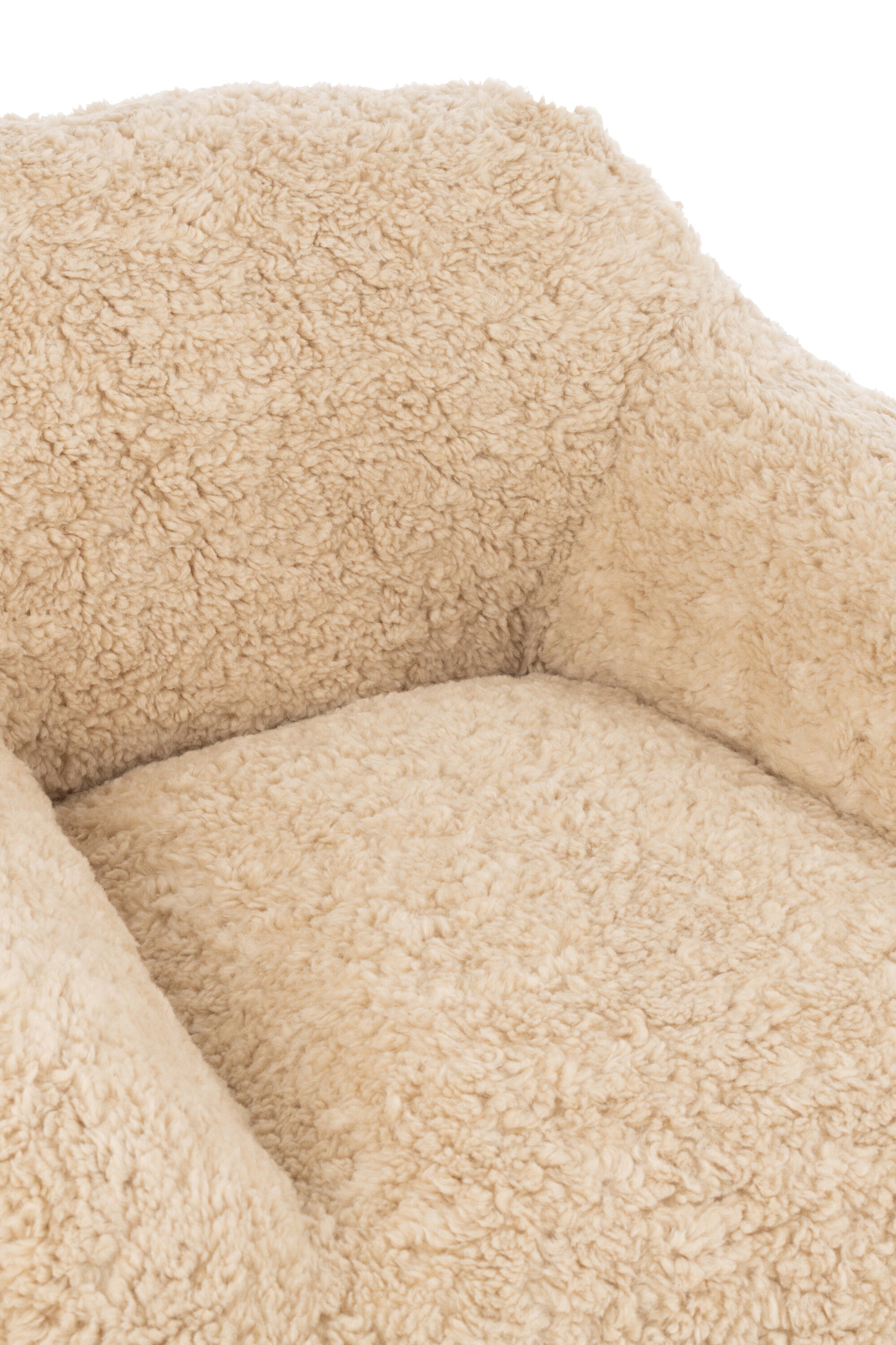 Bank Shearl Polyester Crème Klein