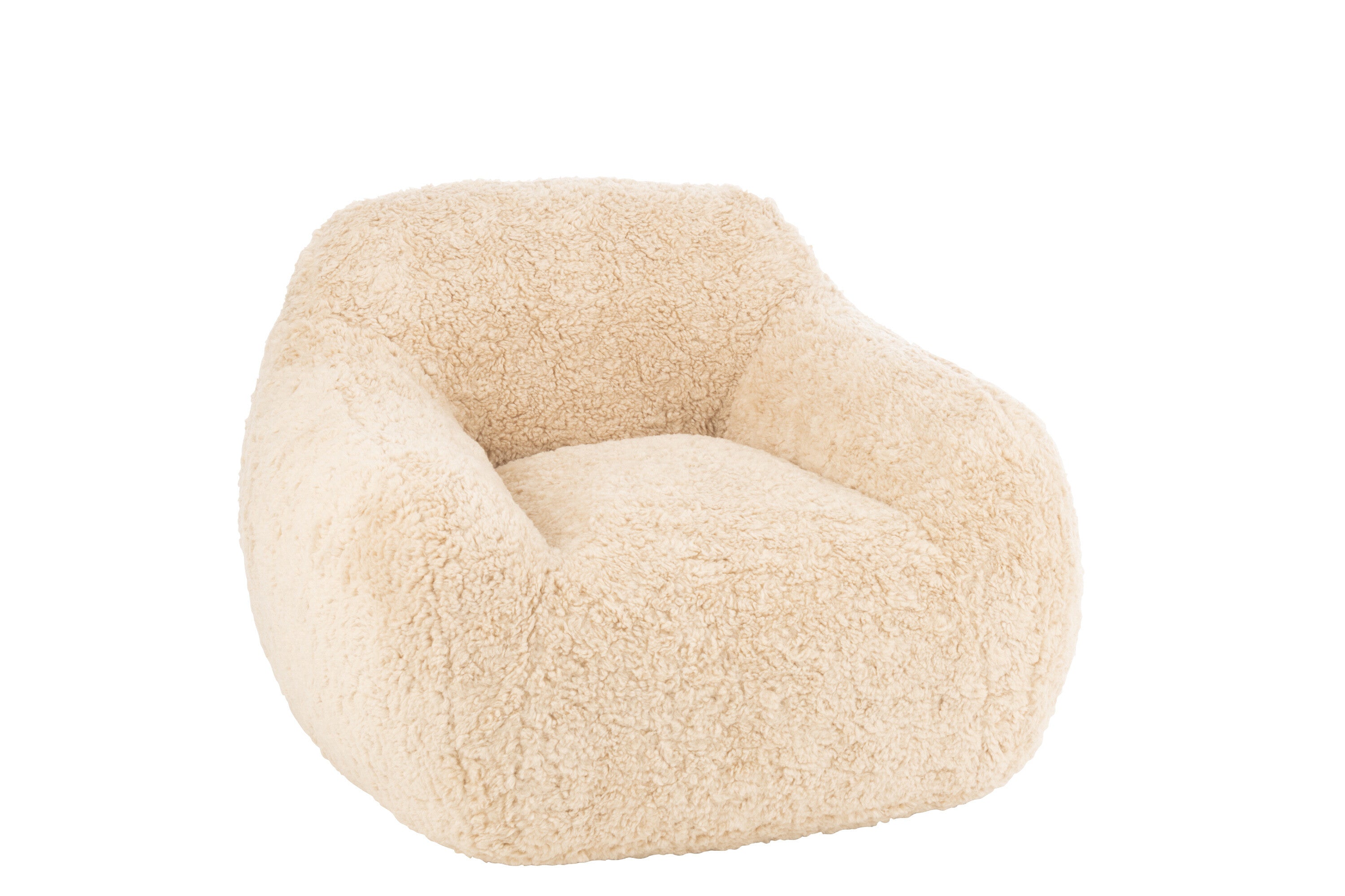 Bank Shearl Polyester Crème Klein