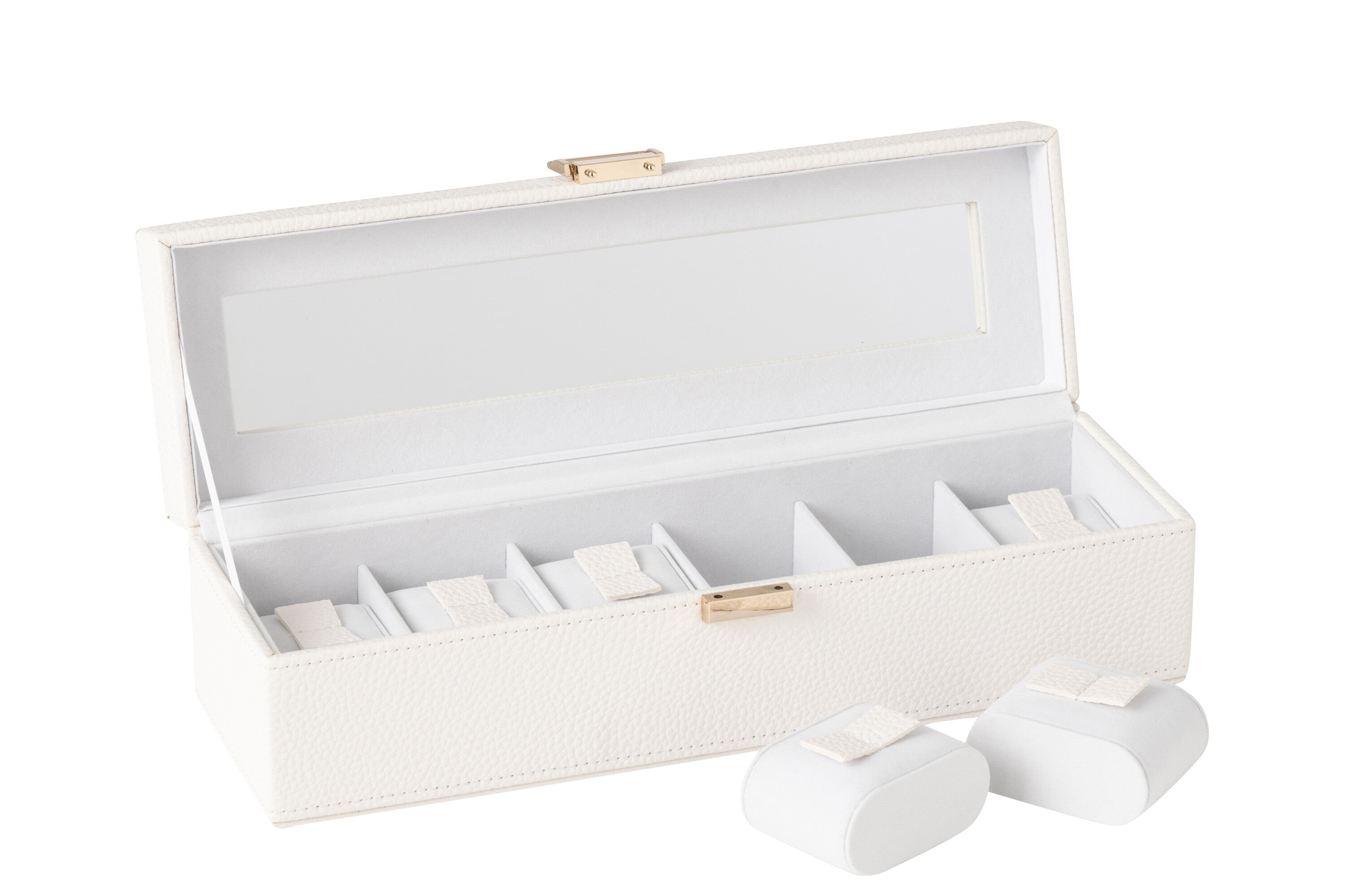 Swatch Box 6 Compartments Kunstleer Wit