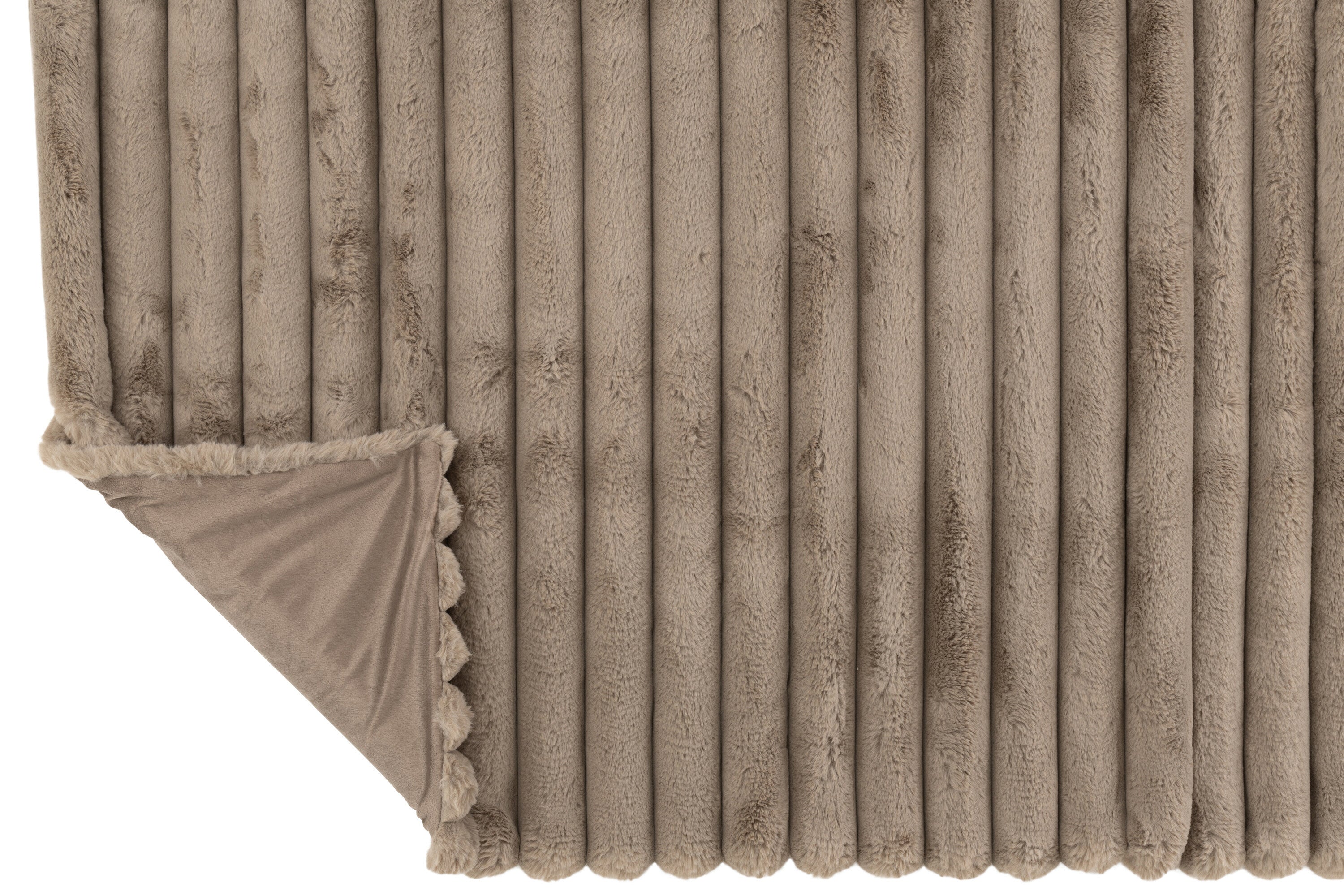 Plaid Groot Corduroy Polyester Taupe