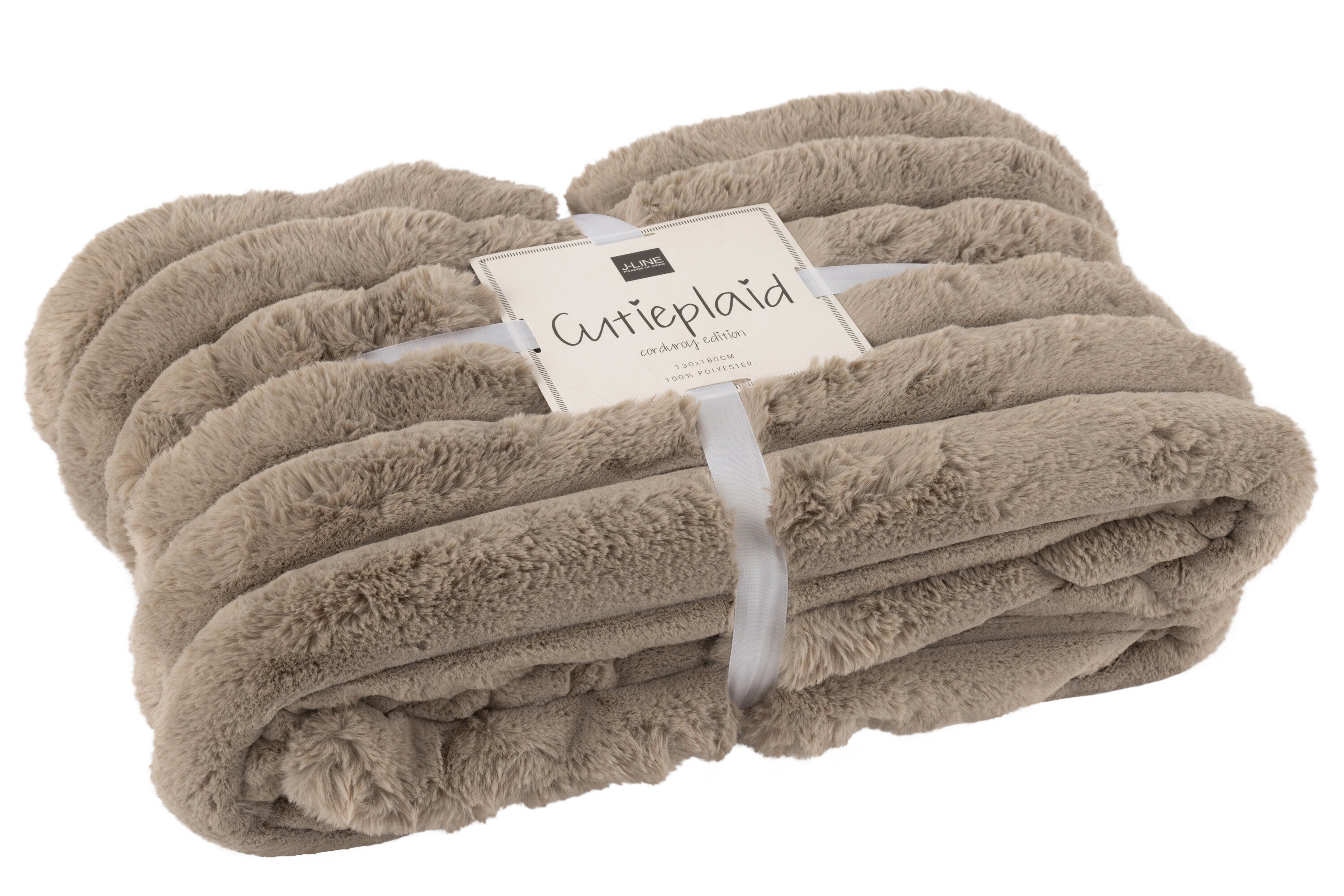 Plaid Groot Corduroy Polyester Taupe